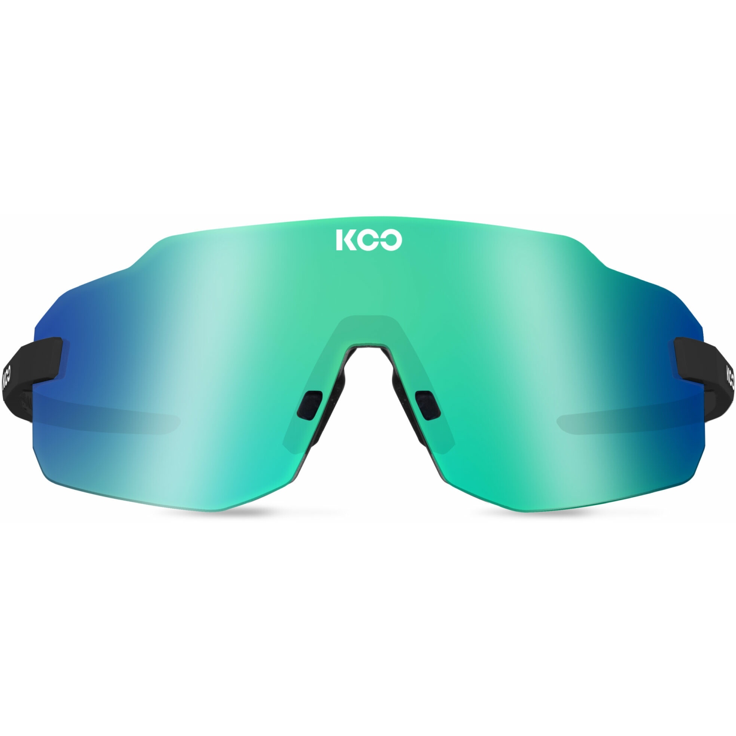 KOO Supernova Sunglasses - Black Matt - Green Mirror | BIKE24