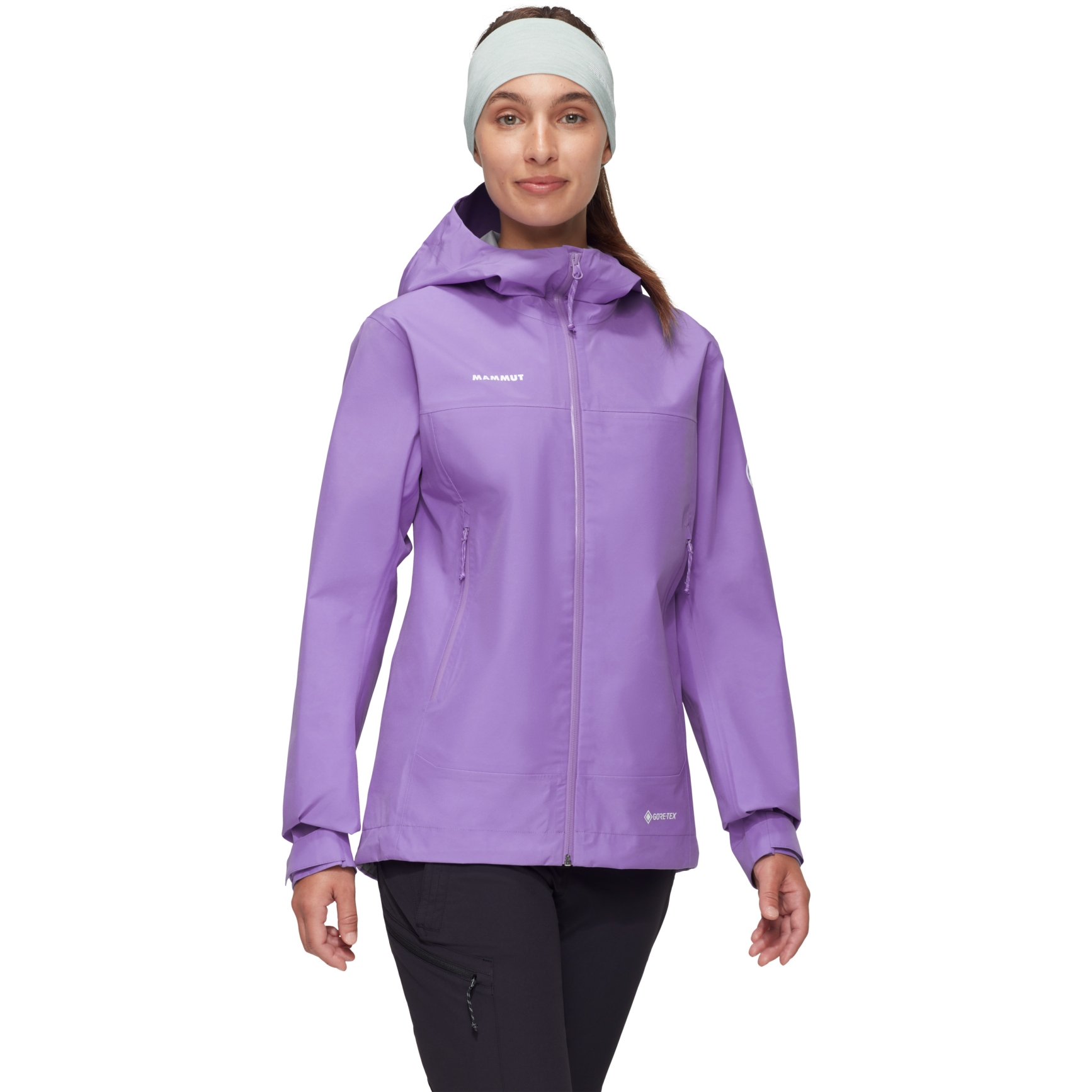 Picture of Mammut Crater Light Hardshell Hooded Jacket Women - lavandin