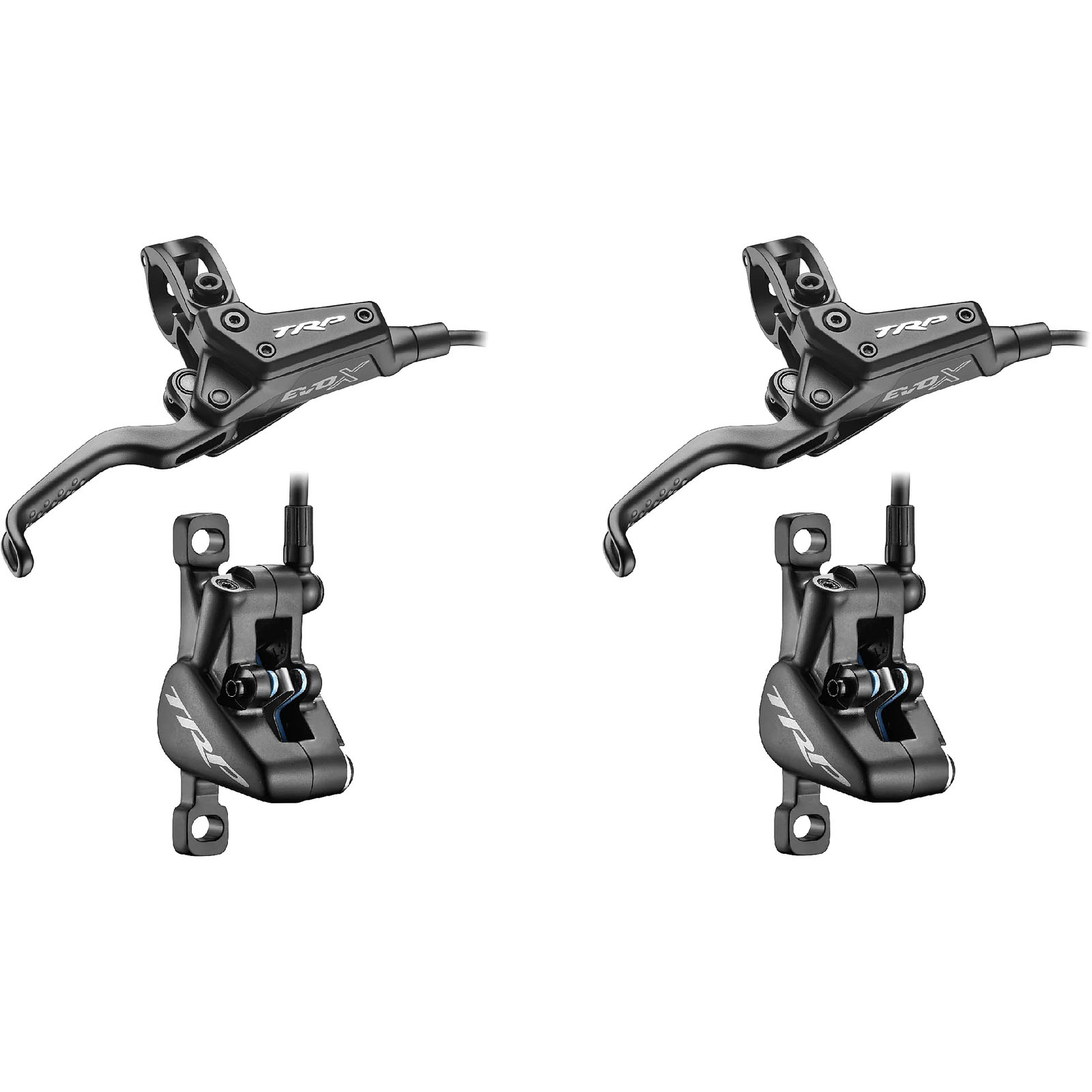 Produktbild von TRP EVO X Scheibenbremse | 2-Kolben - Set (Vorn + Hinten) | schwarz