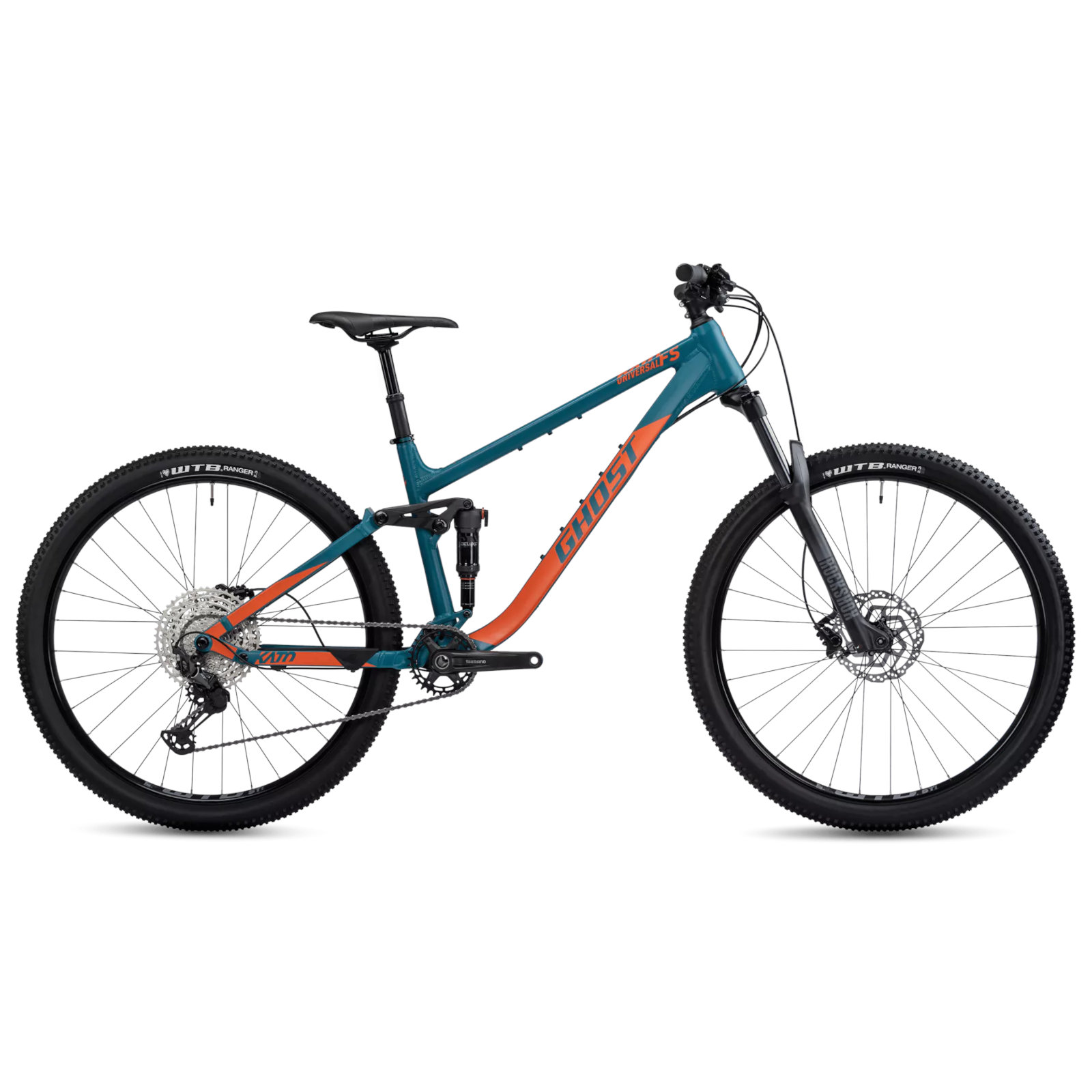 Produktbild von Ghost Kato FS Universal - Mountainbike - 2023 - blue green / monarch orange
