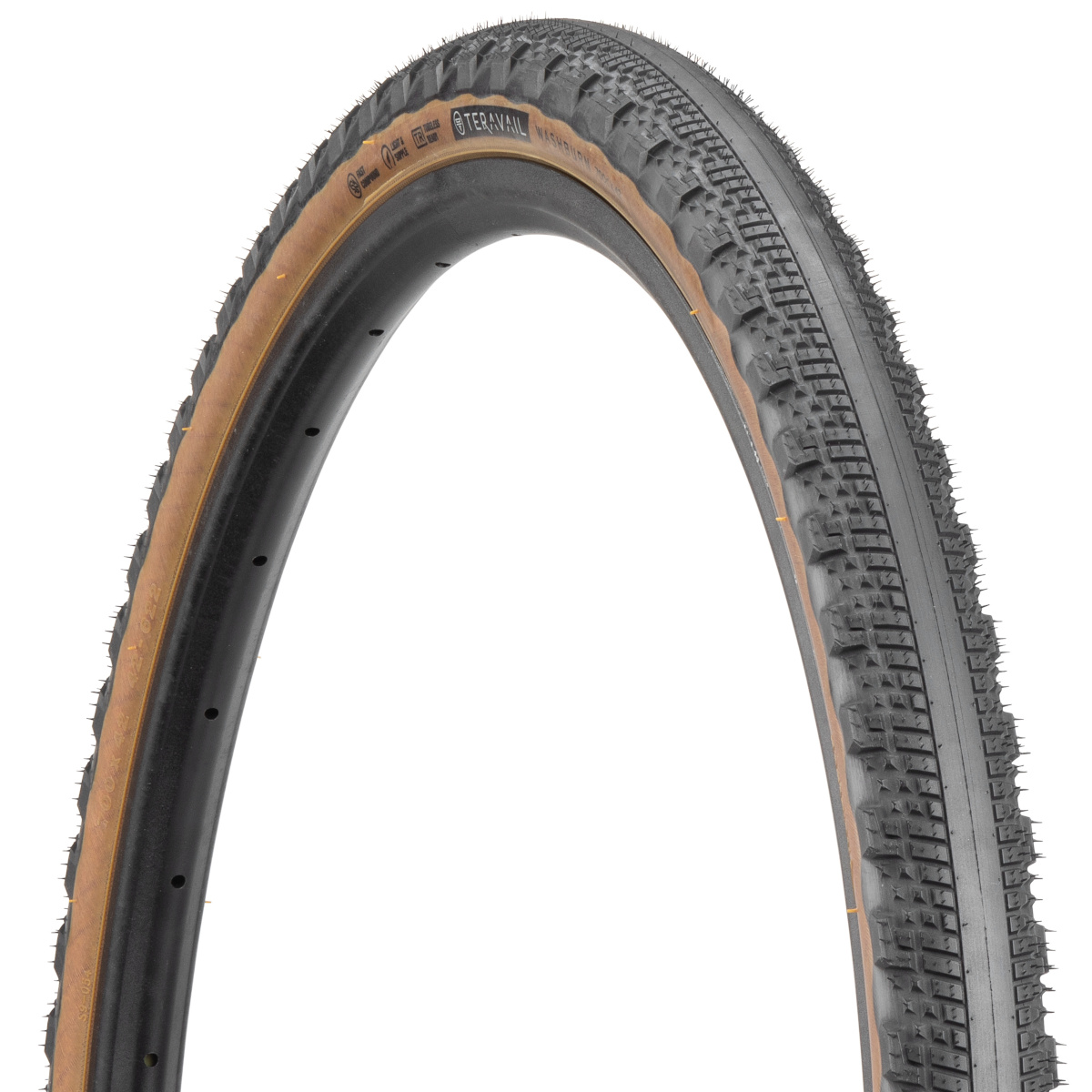 Productfoto van Teravail Washburn Folding Tire - Durable - 38-622 - black / tanwall