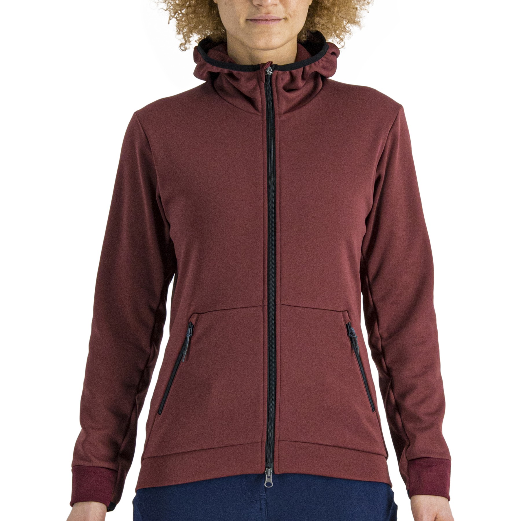 Picture of Sportful Metro Women Softshell Bike Jacket - 605 Red Wine