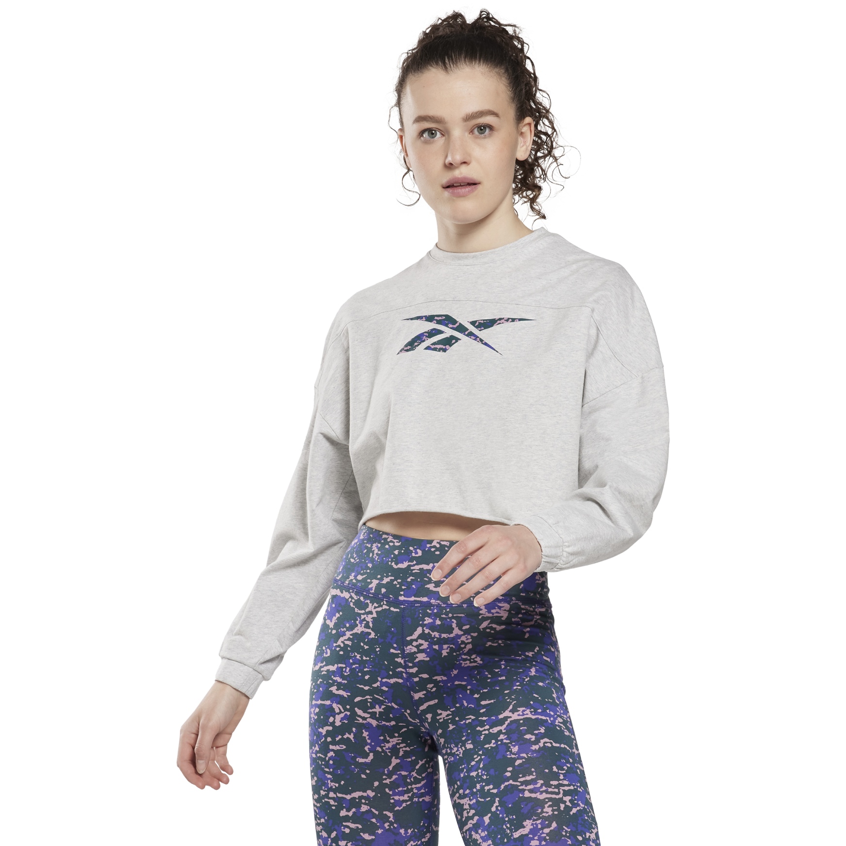Produktbild von Reebok Modern Safari Sweatshirt Damen - light grey heather