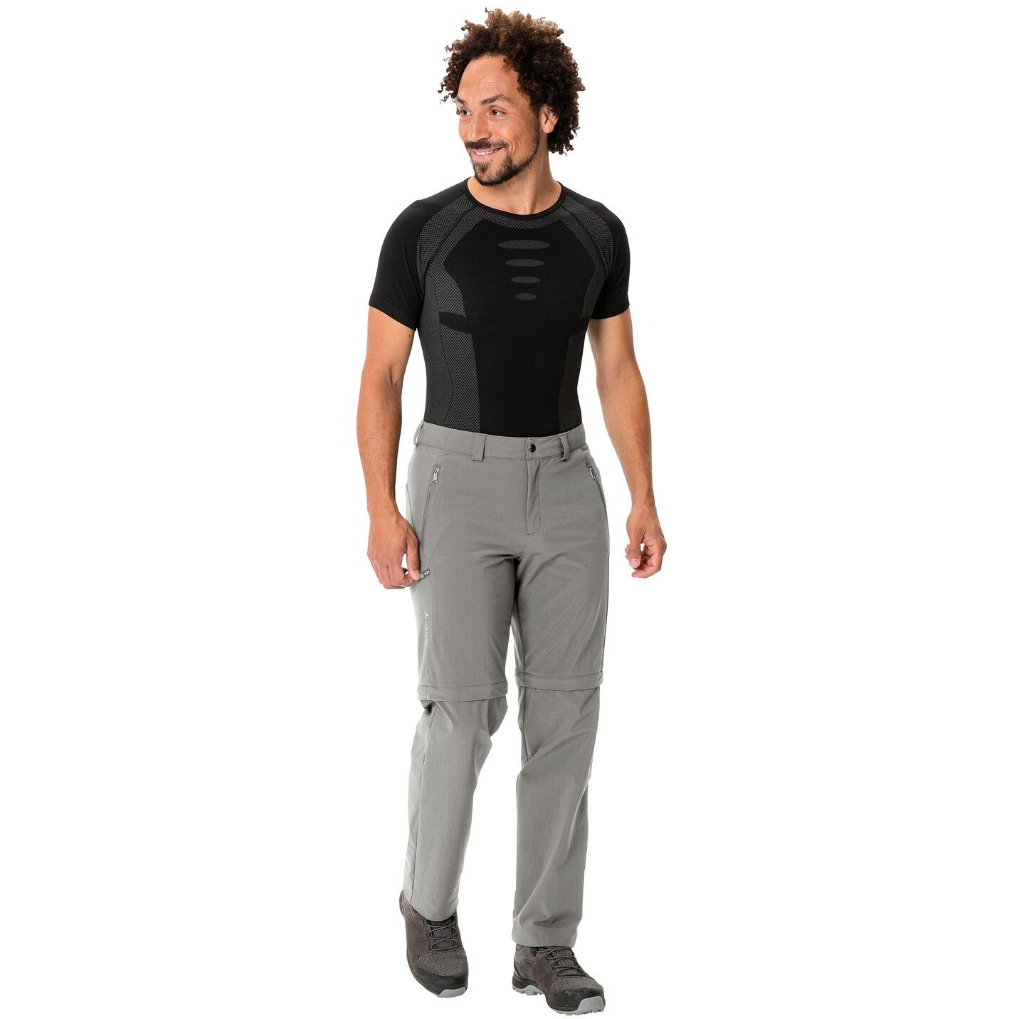 Vaude Farley II Stretch Zip-Off Hose Herren Regular stone grey