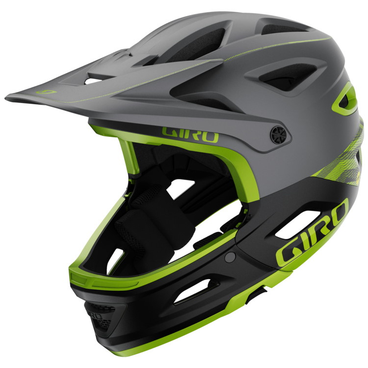 Produktbild von Giro Switchblade MIPS Helm - matte metallic black/ano lime