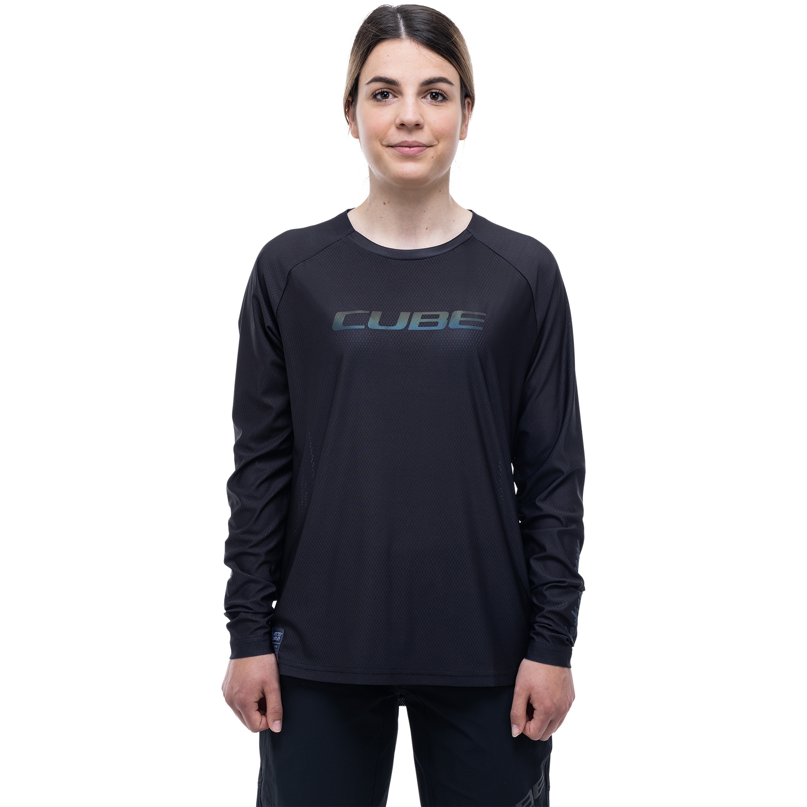 Picture of CUBE VERTEX Round Neck Jersey Longsleeve Women - black