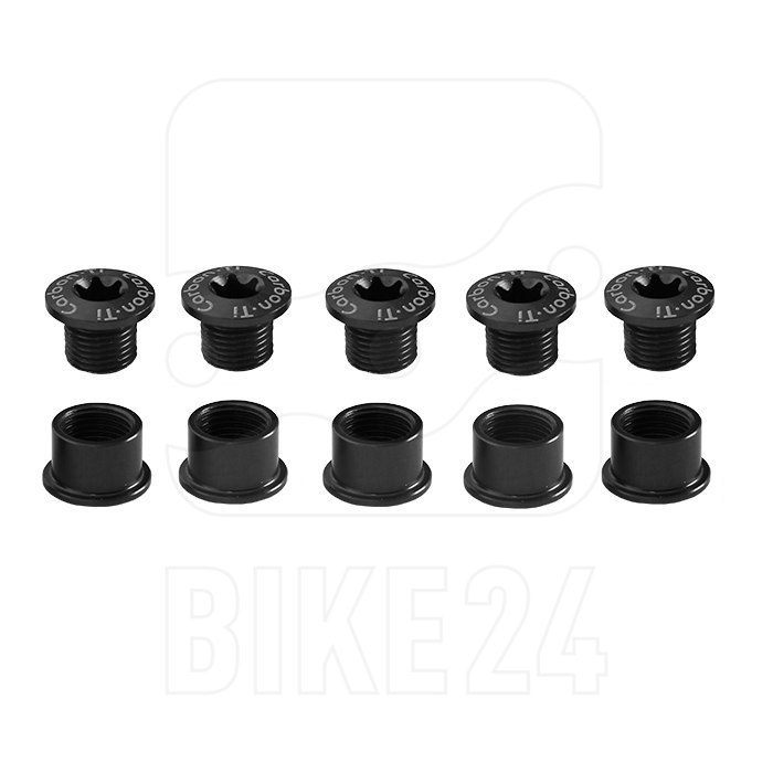 Picture of Carbon-Ti X-Fix Road Chainring Fixing Bolt Set - black