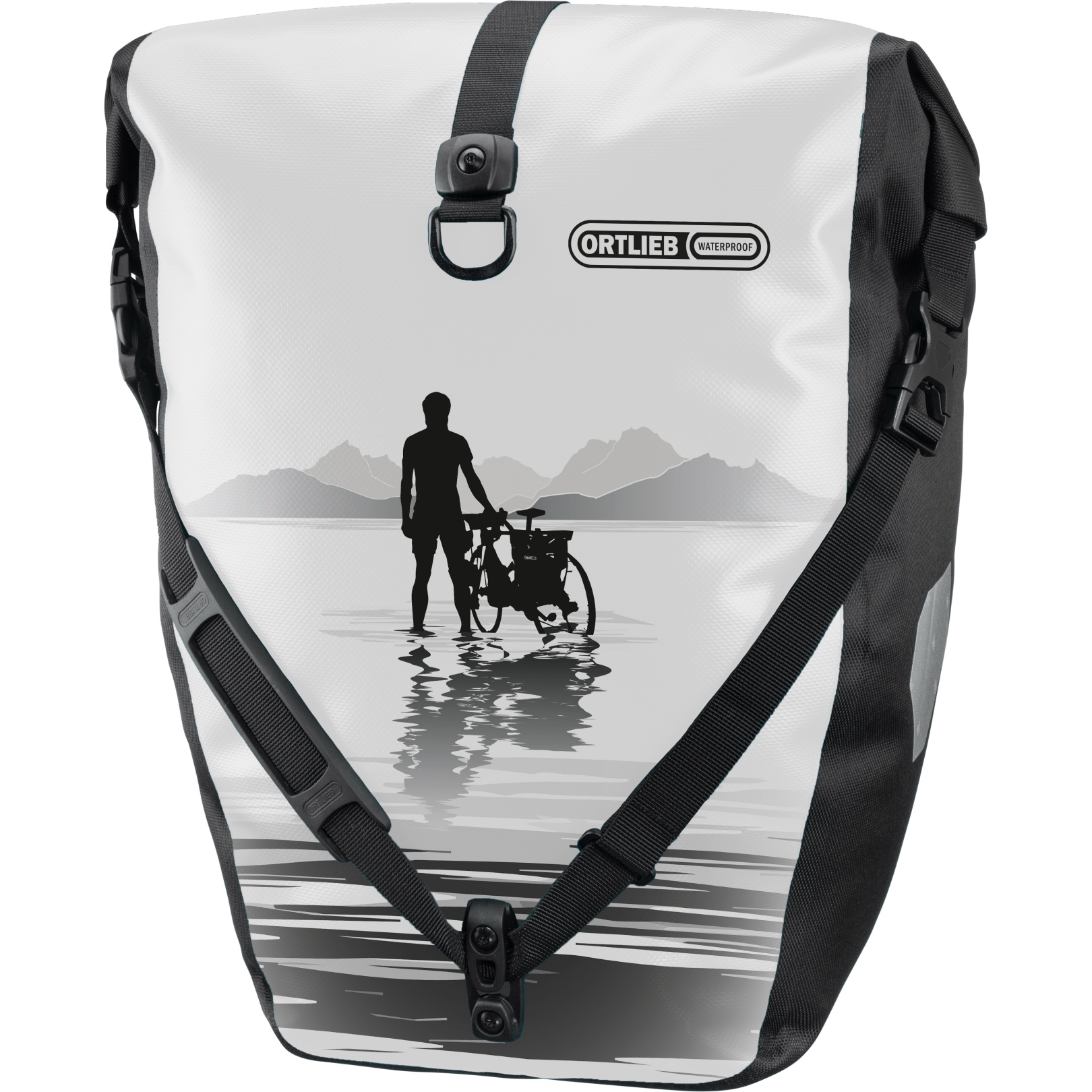 Photo produit de ORTLIEB Sacoche Vélo QL2.1 - Back-Roller Design - 20L - lake - white-black