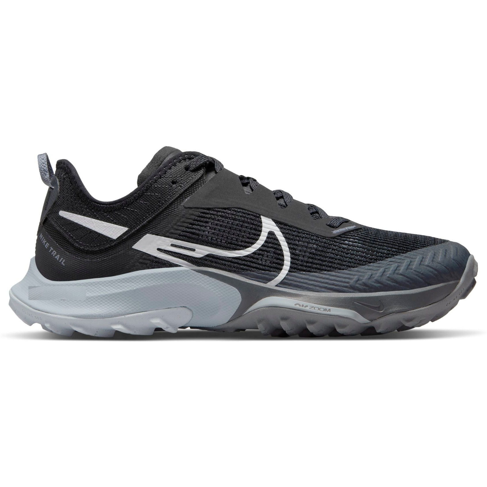 Image of Nike Air Zoom Terra Kiger 8 Women's Trail Running Shoe - black/pure platinum-anthracite-wolf grey DH0654-001