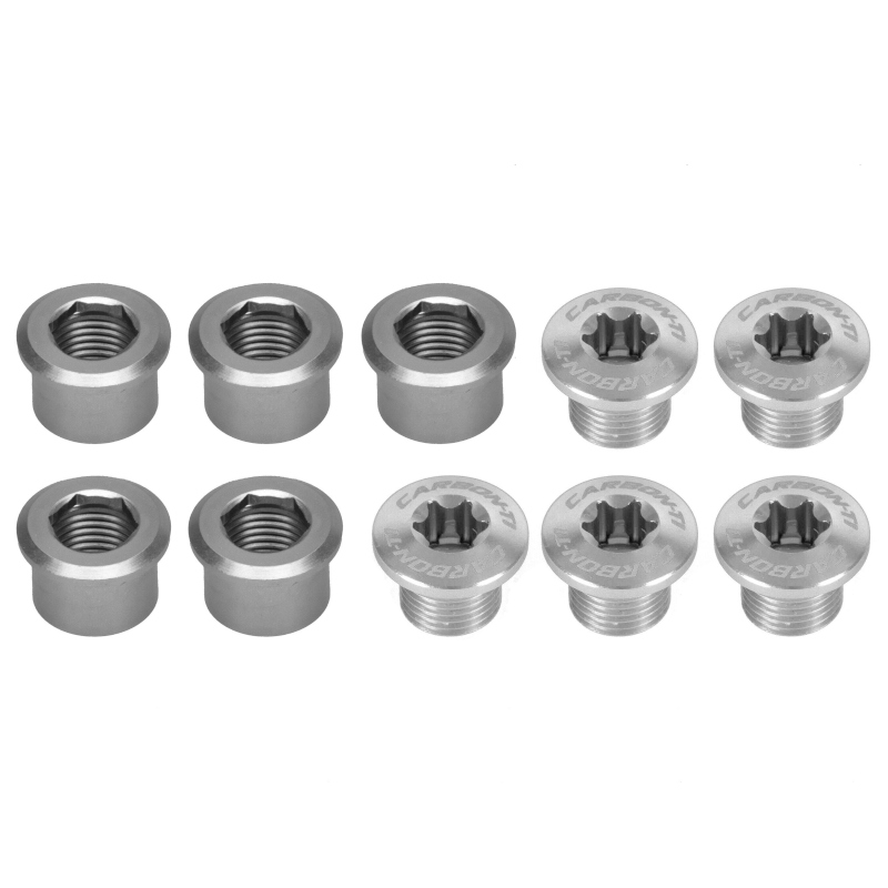 Carbon-Ti X-Fix BCD 107 Комплект из 2 крепежных болтов для кольца цепи - серебристый