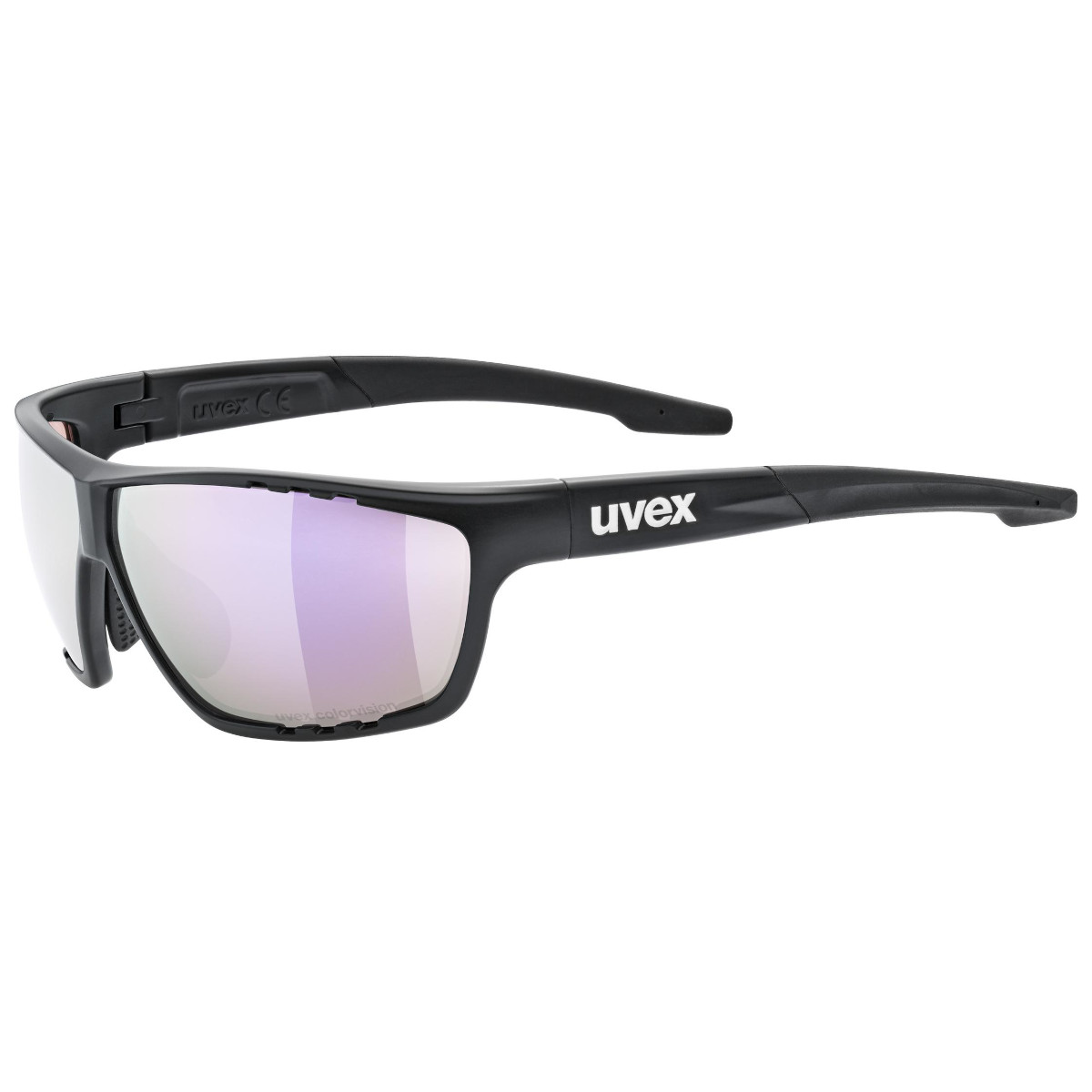 Produktbild von Uvex sportstyle 706 CV Brille - black matt/mirror pink colorvision