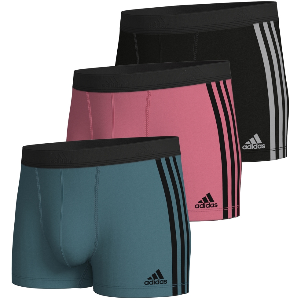 adidas Sports Underwear Active Flex Cotton 3 Trunk Men - 3 Pack - 959 ...