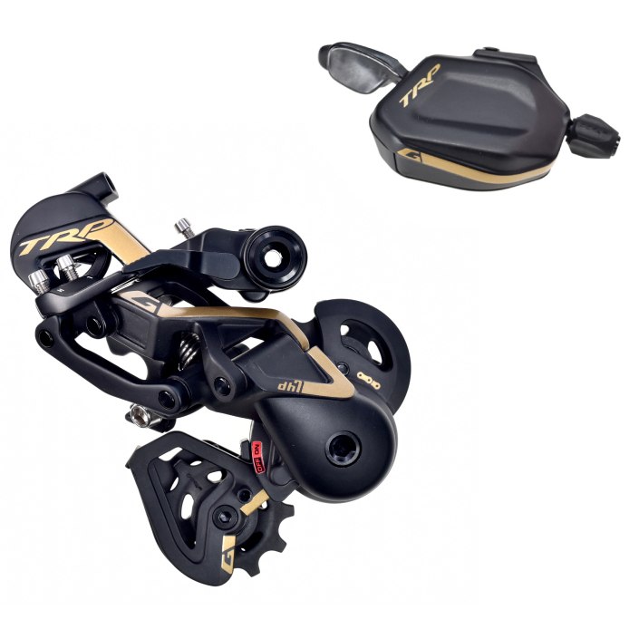 Picture of TRP G-Spec DH7 Derailleur and Shifter Kit - 7-speed - black/gold