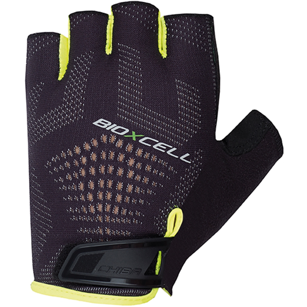 Produktbild von Chiba BioXCell Super Fly Kurzfinger-Handschuhe - black/neon yellow