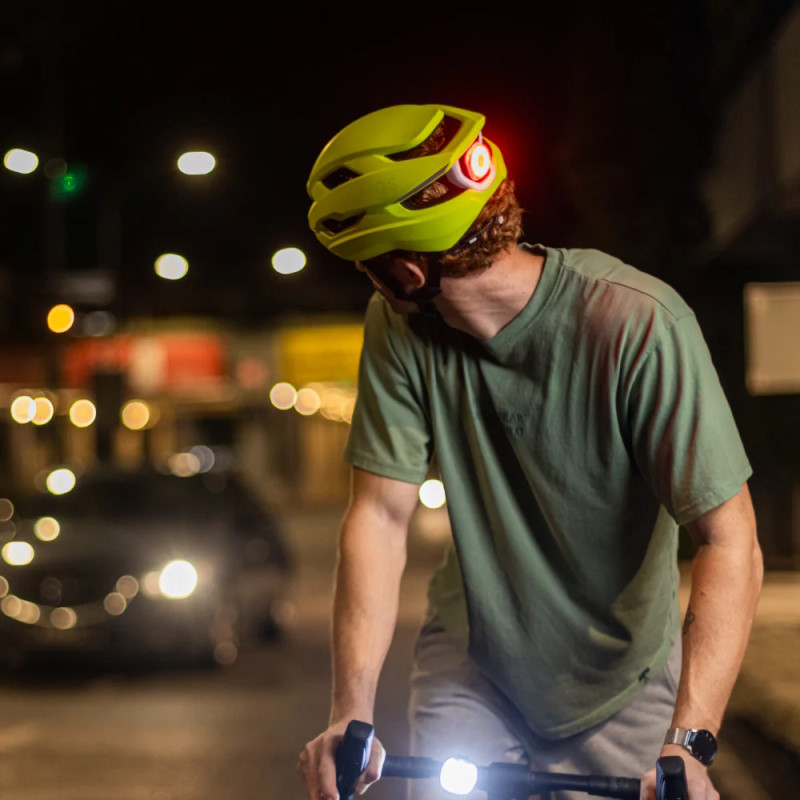 Lumos Ultra Fly Helmet Firefly Helmet Light Hyper Green BIKE24