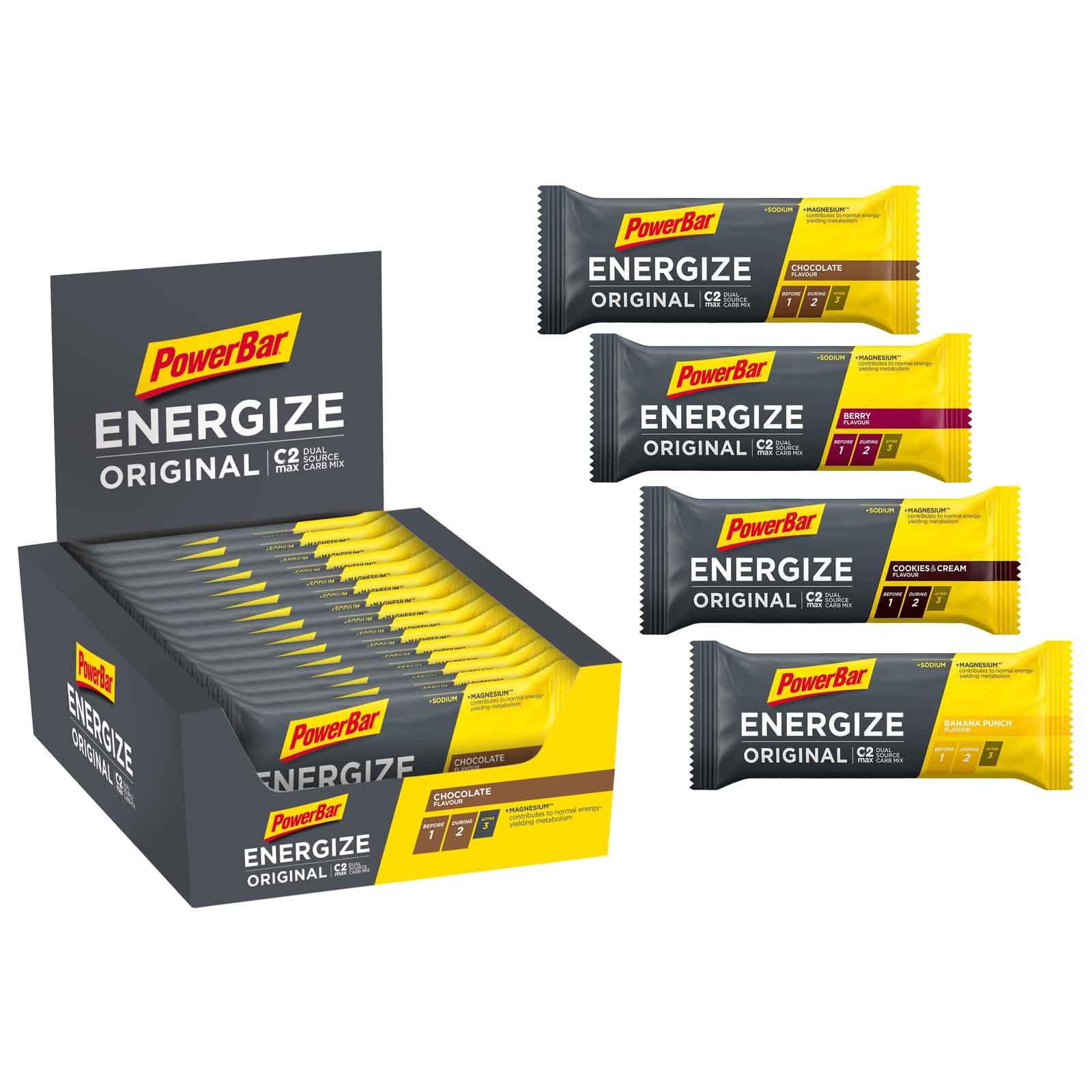 Produktbild von Powerbar Energize Original - Kohlenhydrat-Riegel - 15x55g