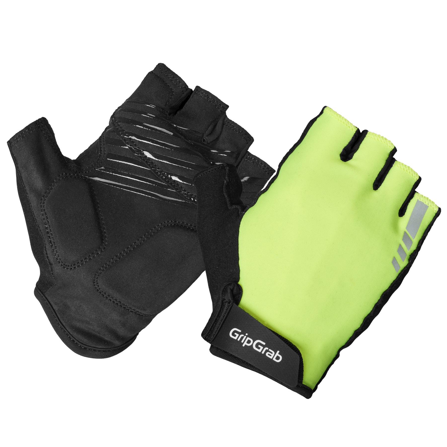 Женские перчатки с короткими пальцами и подкладкой GripGrab Ride RC Max - Желтые Hi-Vis