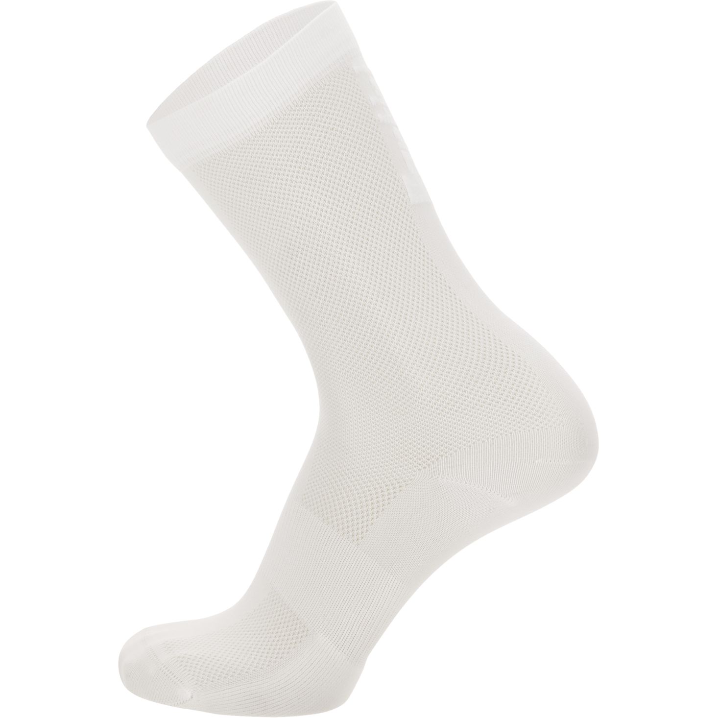 Picture of Santini Puro High Profile Cycling Socks 1S652QSKPURO - white/white BB