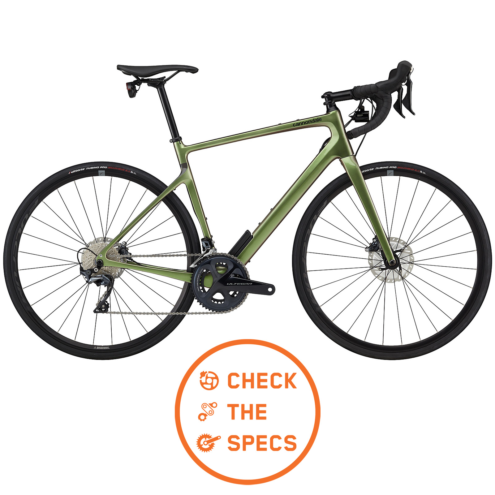 Picture of Cannondale SYNAPSE CARBON 2 RL - Shimano Ultegra Roadbike - 2023 - beetle green A01
