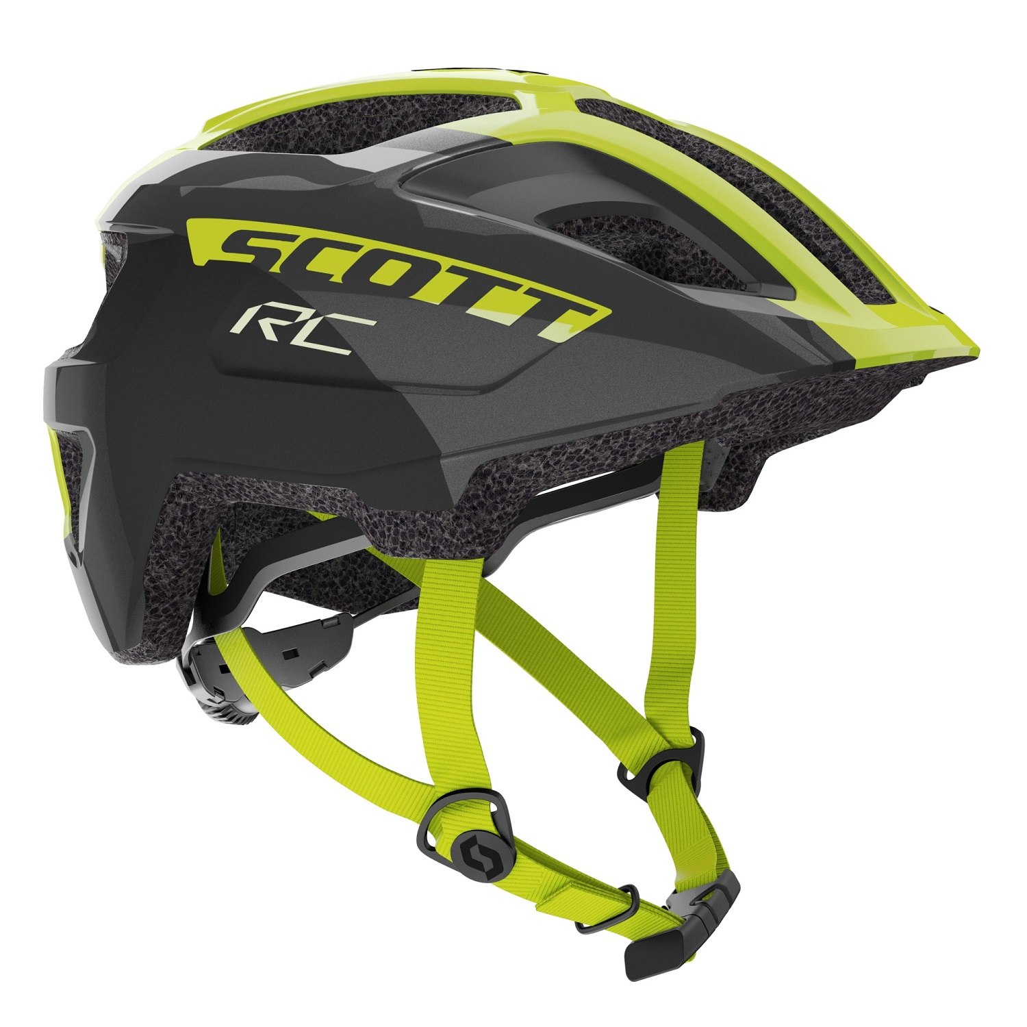 Picture of SCOTT Spunto Junior (CE) Helmet - black/radium yellow RC
