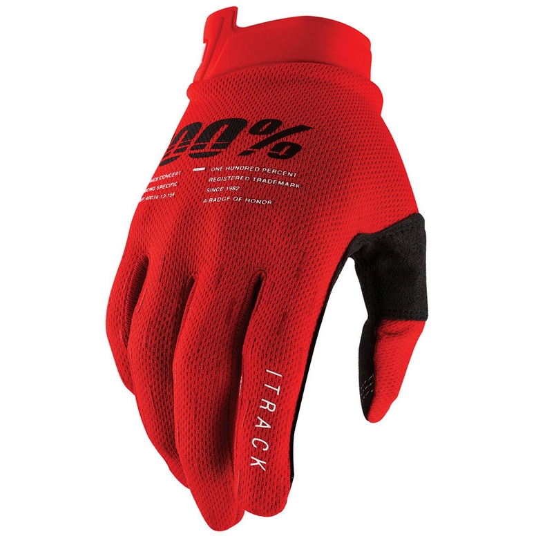 Productfoto van 100% iTrack Bike Gloves - red