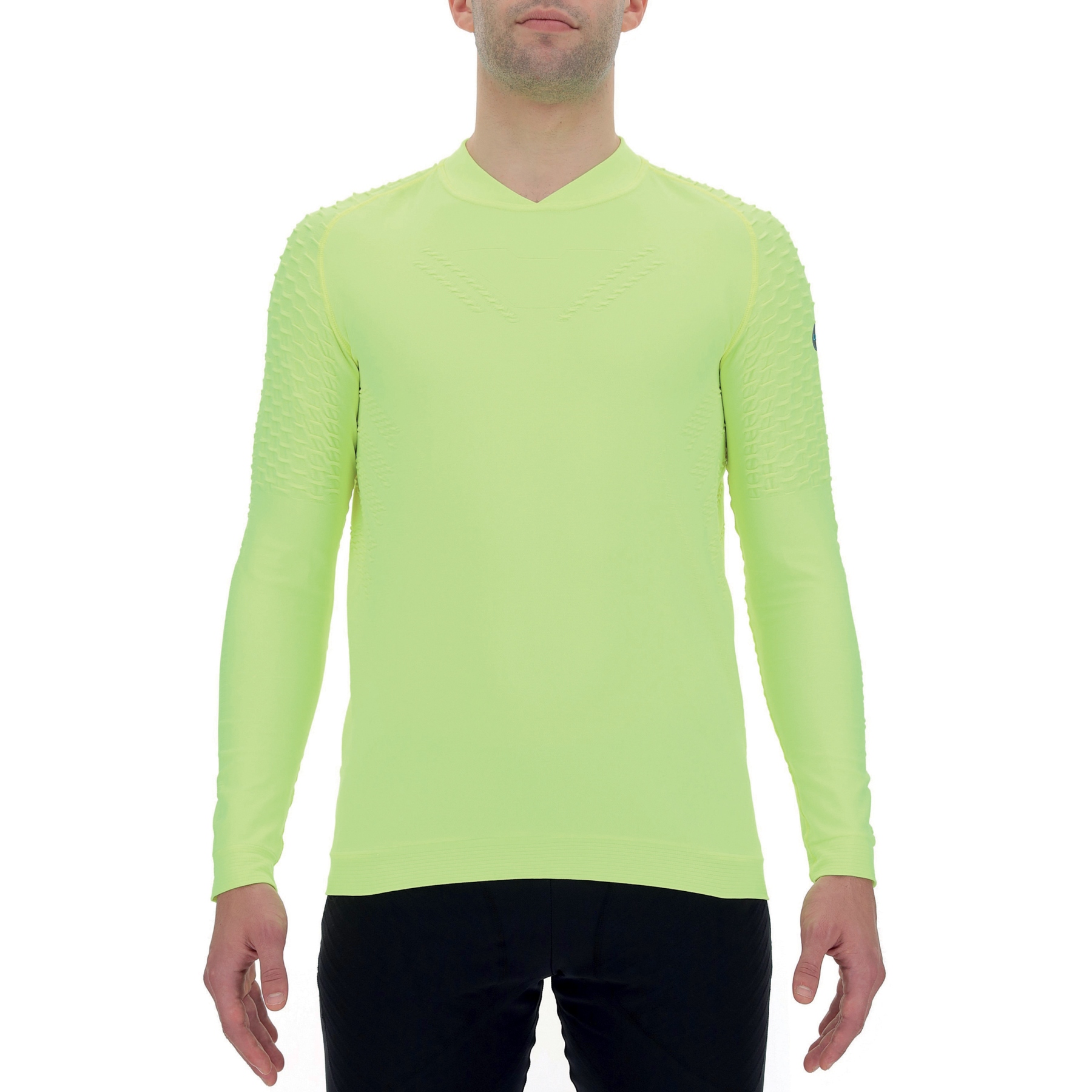 Picture of UYN City Running Longsleeve Shirt Men - Yellow Fluo