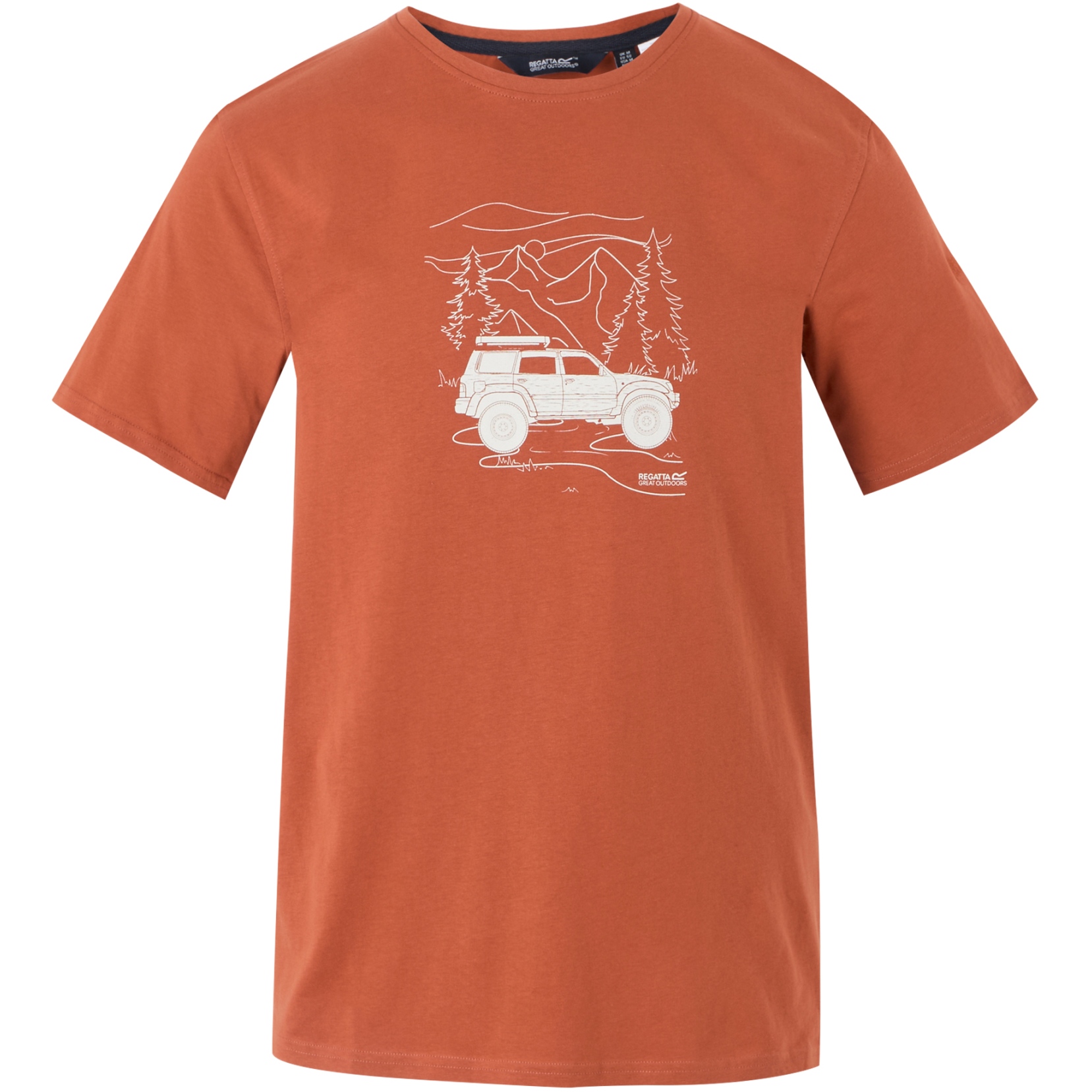 Productfoto van Regatta Cline IX T-Shirt Heren - Baked Clay Jeep V2Q