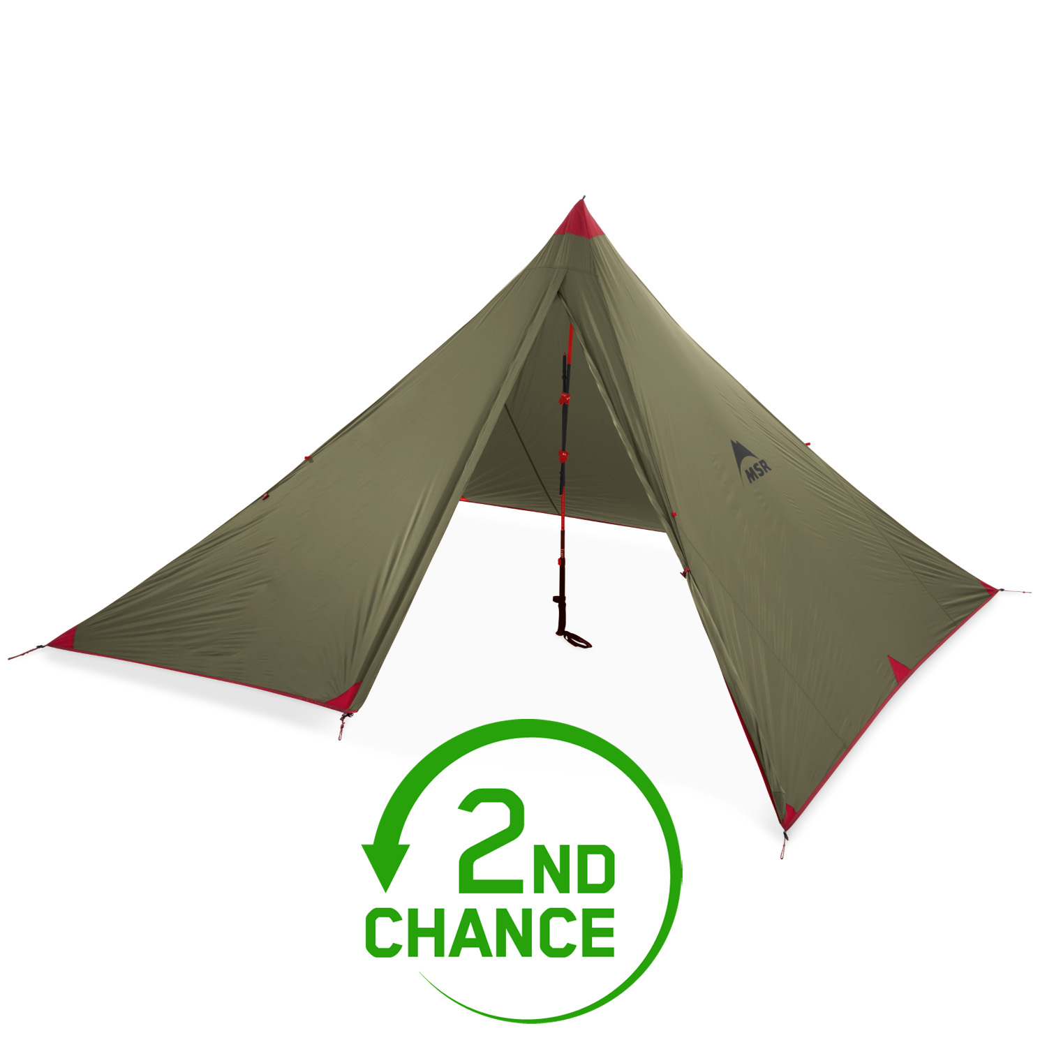 MSR Carbon Reflex 1 V4 Tent   Green   BIKE