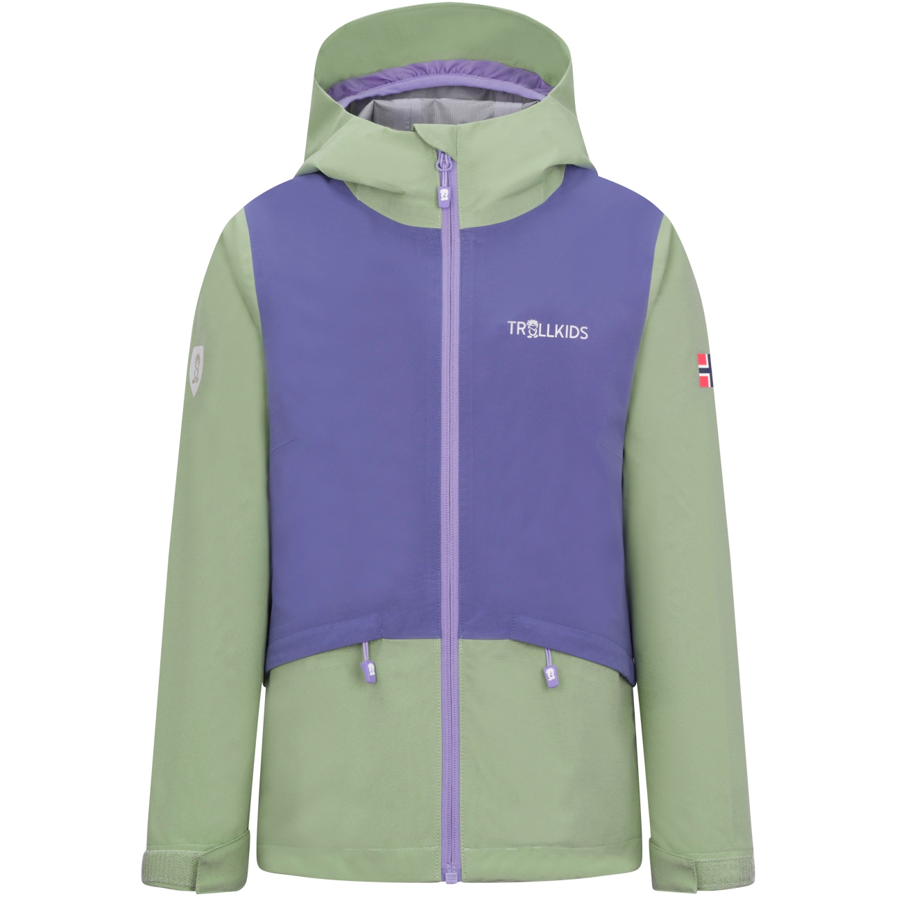 Picture of Trollkids Gjende Jacket Girls - violet blue/pistachio green/lilac