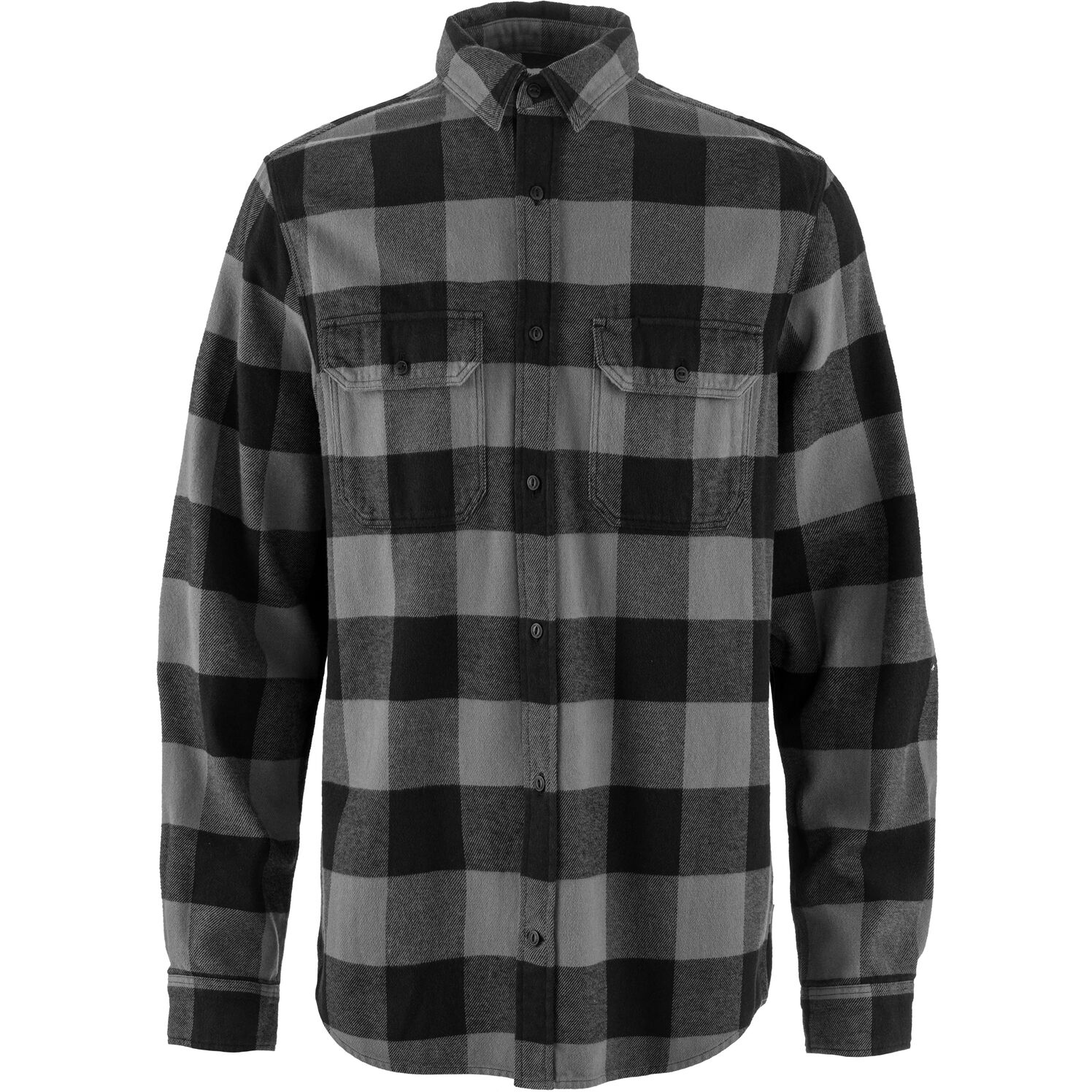 Fjällräven Övik Heavy Flannel Shirt Men - black-grey | BIKE24