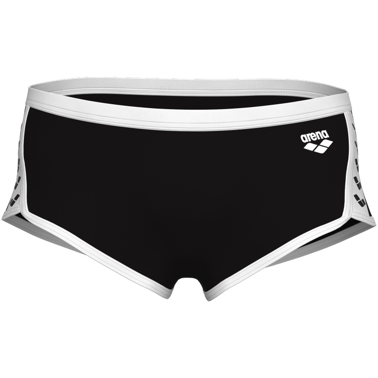 arena Performance Icons Solid Low-Waist Swim Shorts Men - Black