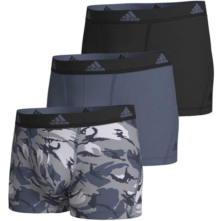 Productfoto van adidas Sports Underwear Active Flex Cotton Boxershorts Heren - 3 Pack - 901-assorted