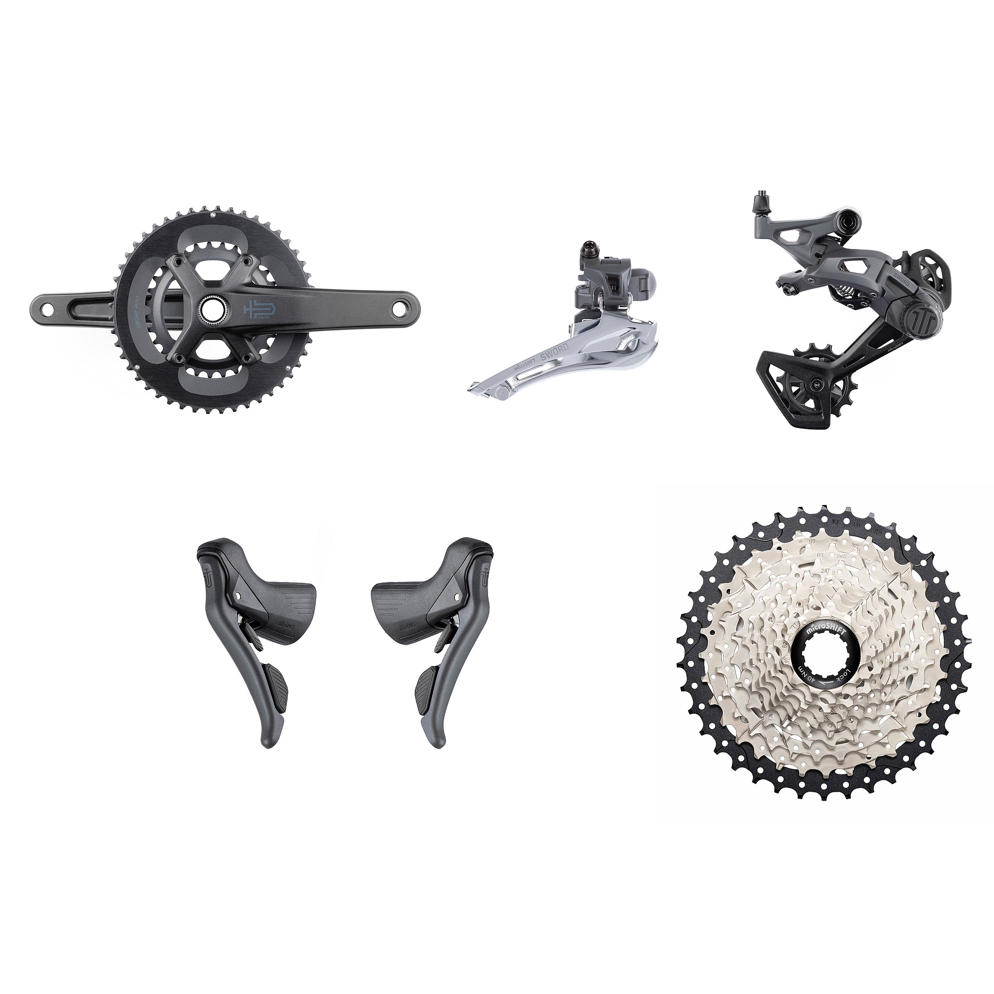 Picture of microSHIFT SWORD Groupset | 2x10-speed