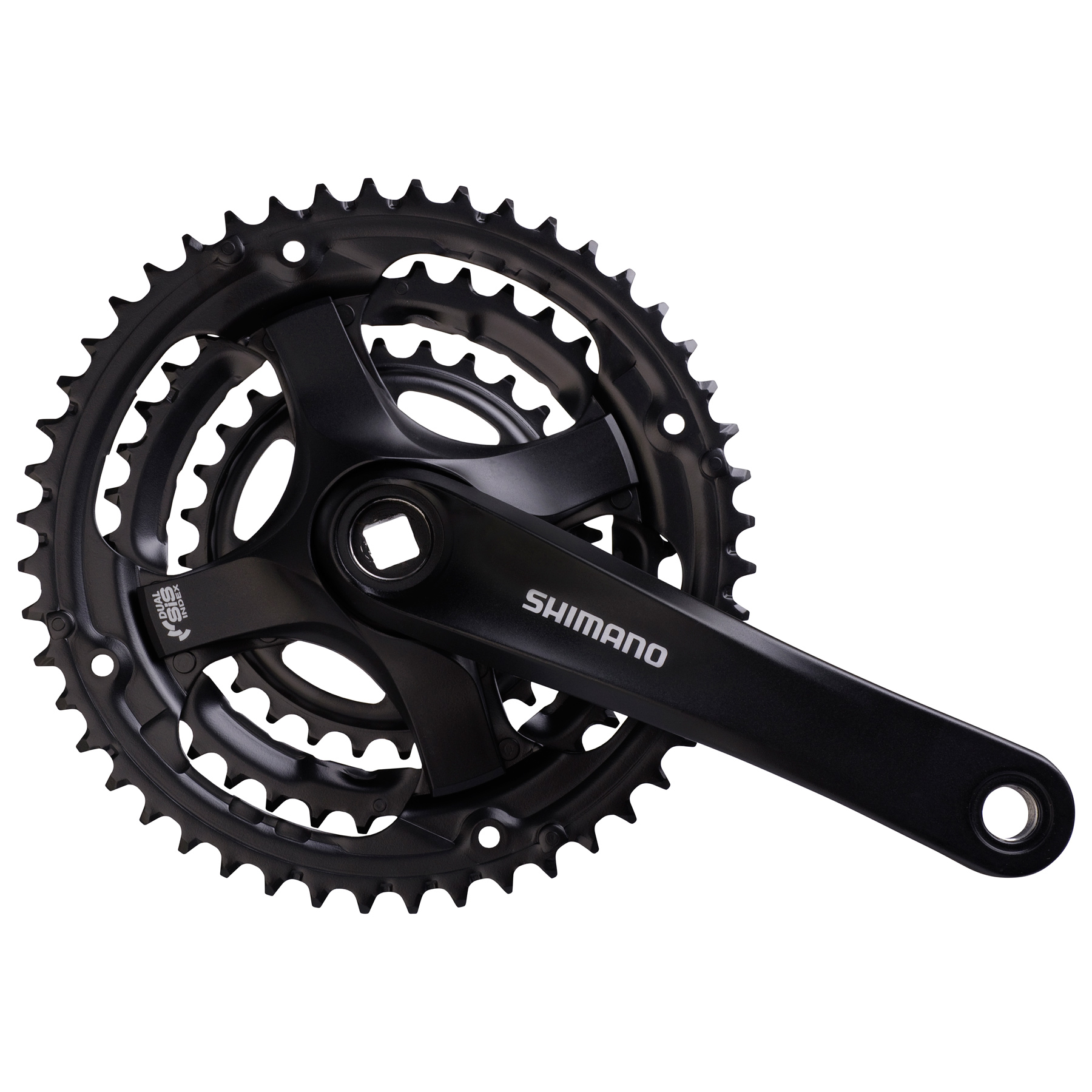 Image of Shimano Tourney FC-TY501 Crankset 3x6/7/8 - without Chain Guard - black