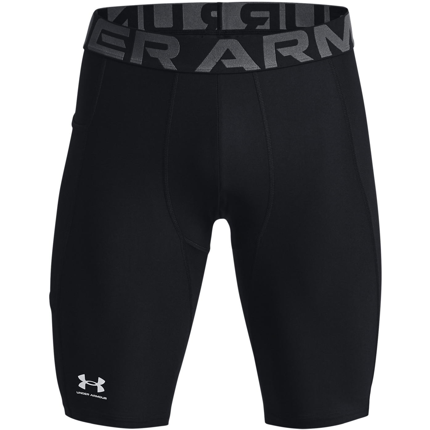 Photo produit de Under Armour Short Long à Poche Homme - HeatGear® - Noir/Blanc