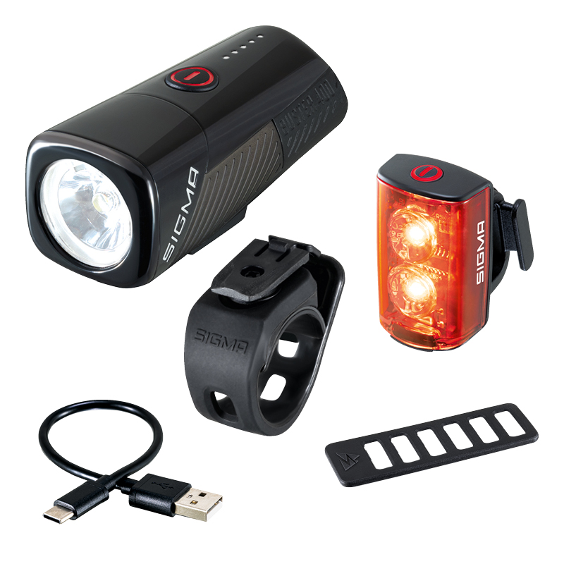 Image of SIGMA Buster 400 Front Light + RL 80 Rear Light