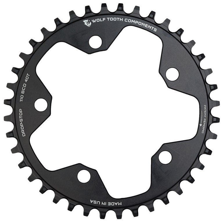 Wolf Tooth Single Road/Cyclocross Flattop Chainring 110mm - Drop