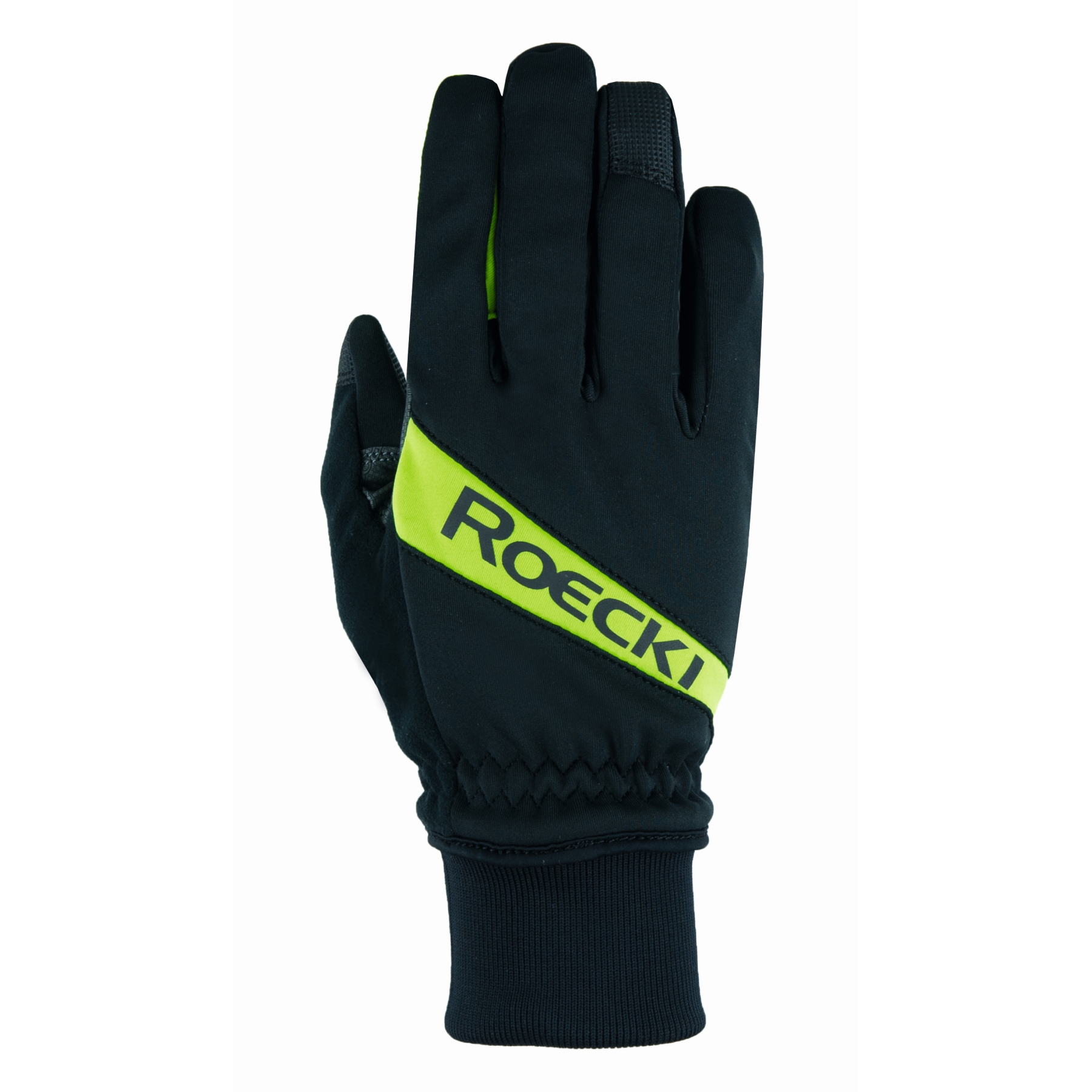 Picture of Roeckl Sports Rofan Cycling Gloves - black/yellow 0002