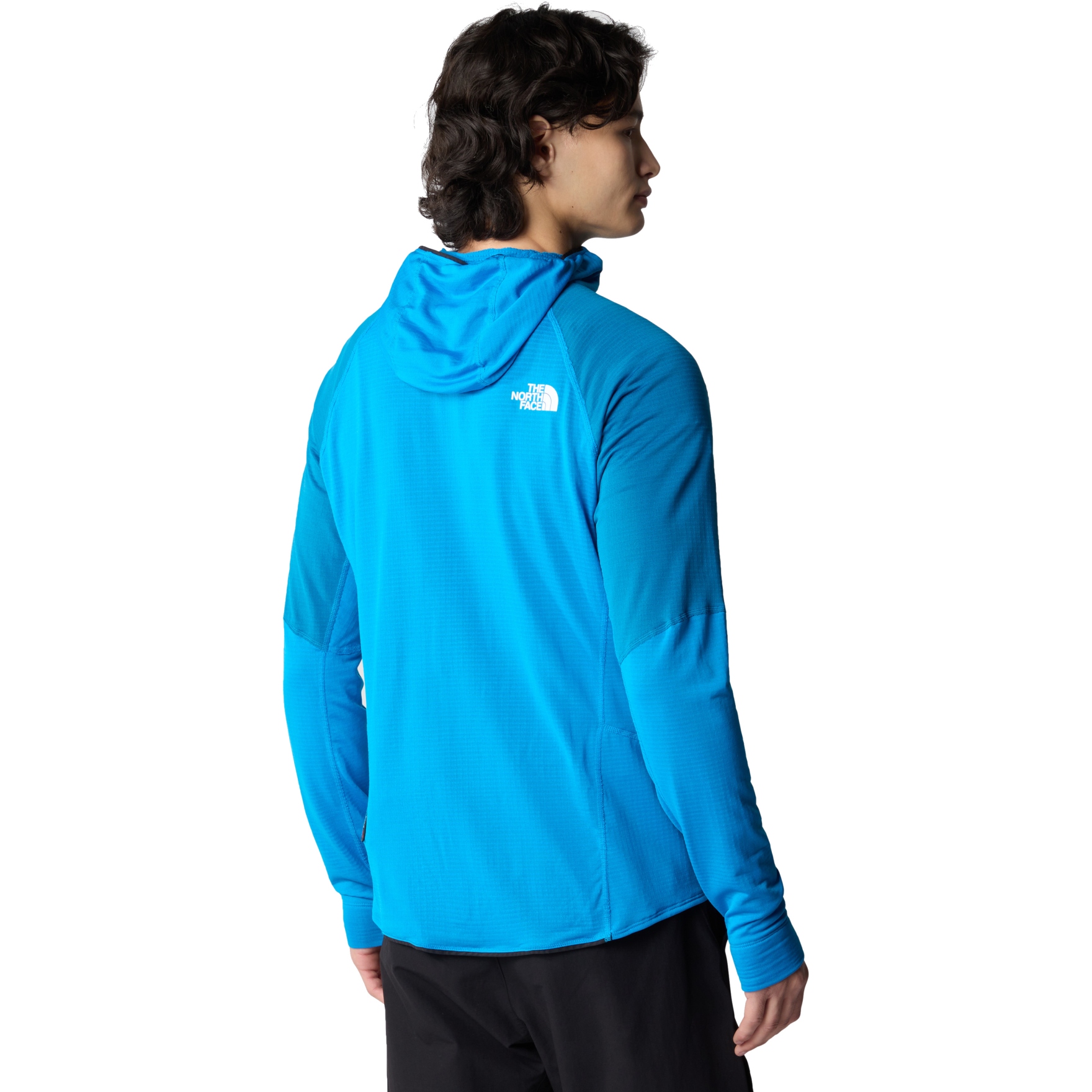 The North Face Bolt Polartec Hooded Jacket Men Skyline Blue Adriatic Blue