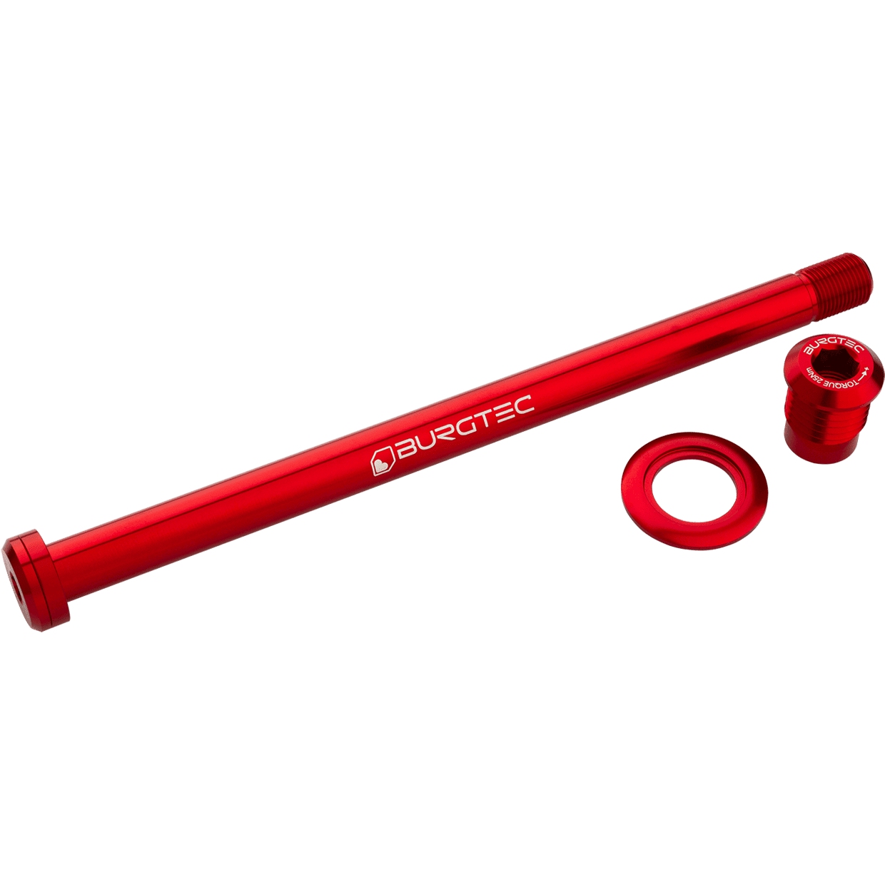 Produktbild von Burgtec Steckachse - 184.5mm | für Trek - race red