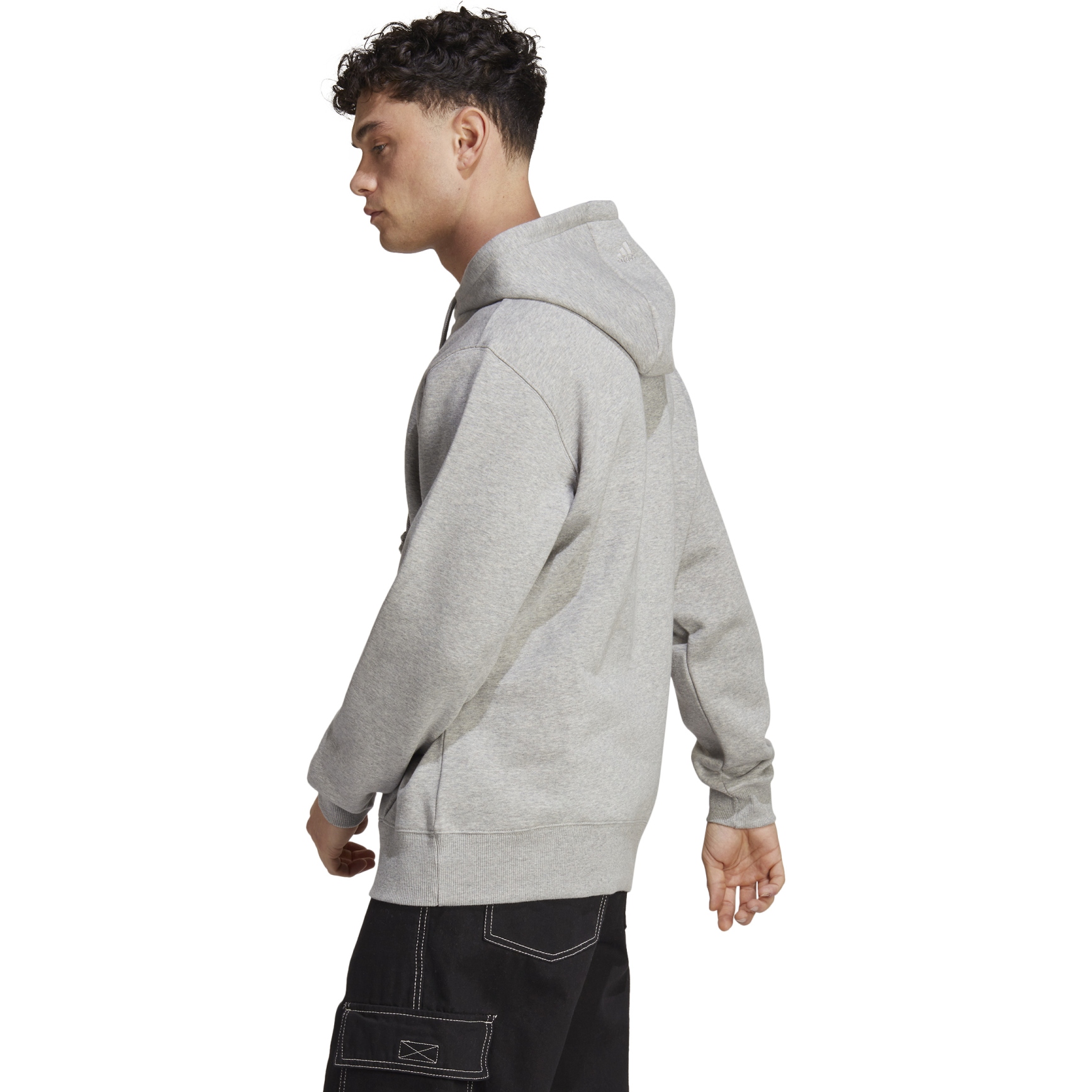 adidas All SZN Fleece Graphic Hoodie Men - medium grey heather IC9772 |  BIKE24