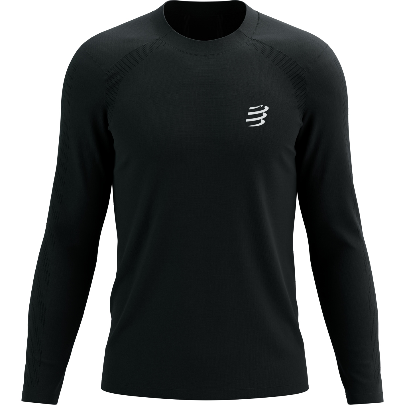 Produktbild von Compressport Performance Running Langarmshirt Herren - black/reflective white