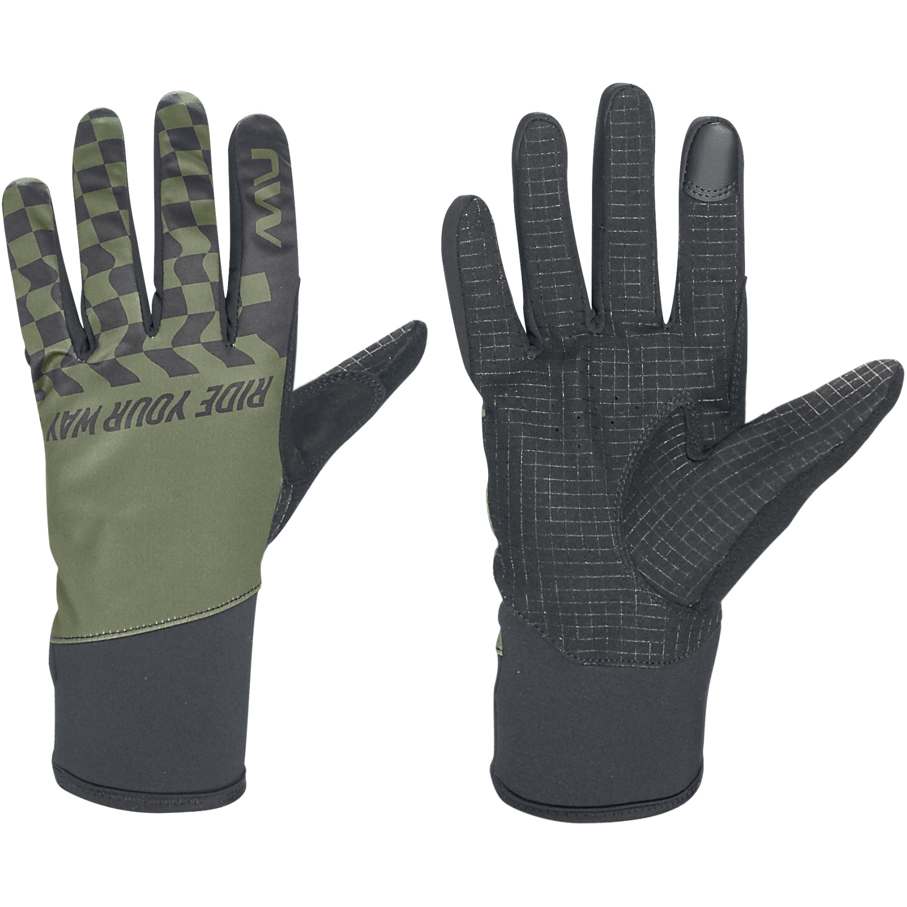 Produktbild von Northwave Winter Active Handschuhe Herren - forest green/schwarz 61