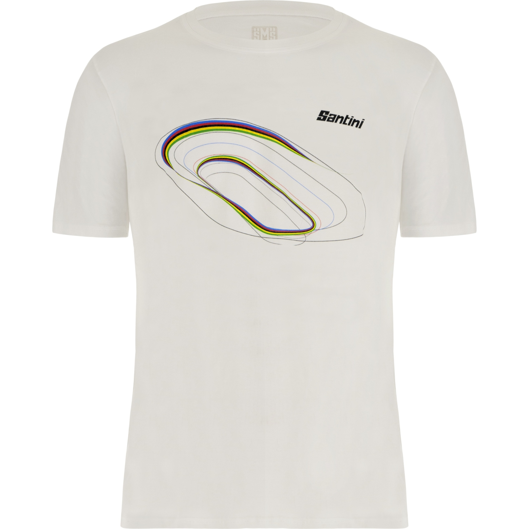 Produktbild von Santini UCI Track T-Shirt UM499GLLUCITRAK - weiß BI