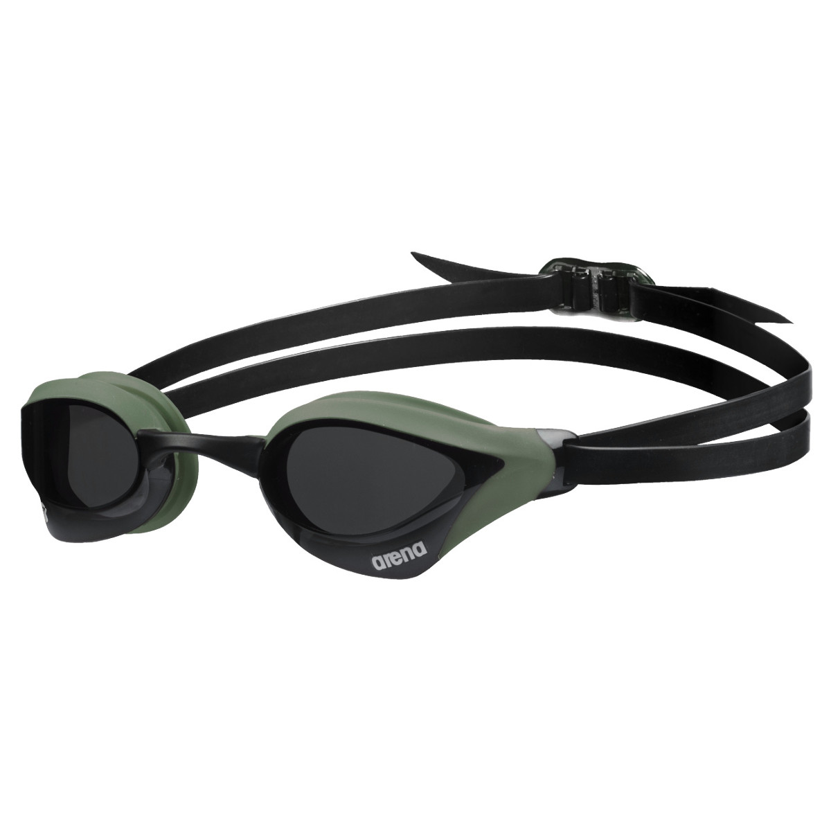 Picture of arena Cobra Core Swipe Swimming Goggles - Smoke - Army/Black
