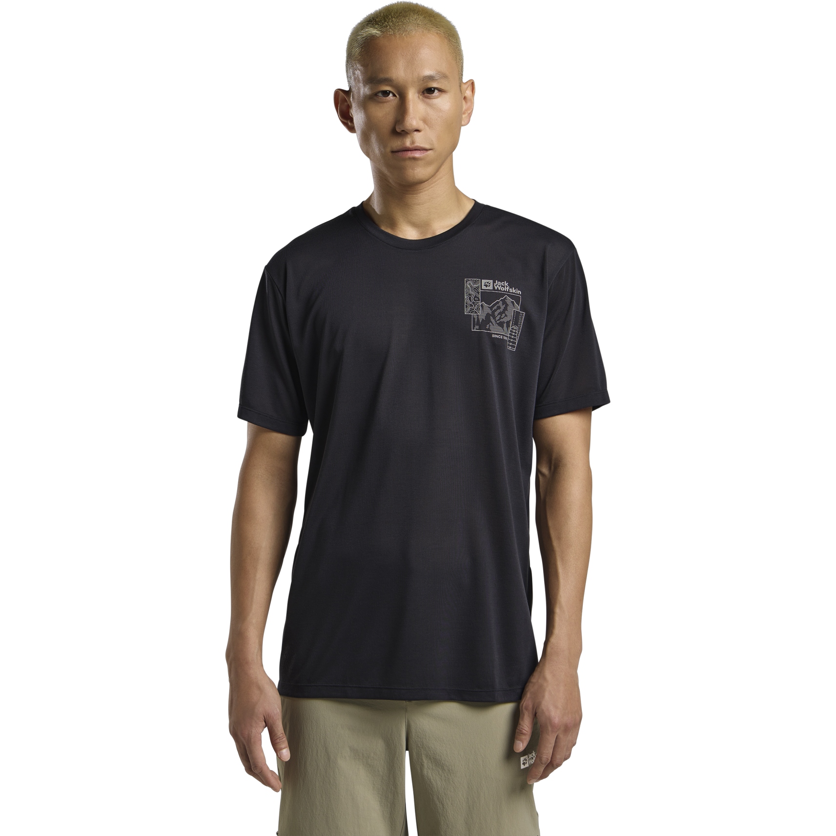 Picture of Jack Wolfskin Vonnan Graphic T-Shirt Men - EXPLORE phantom