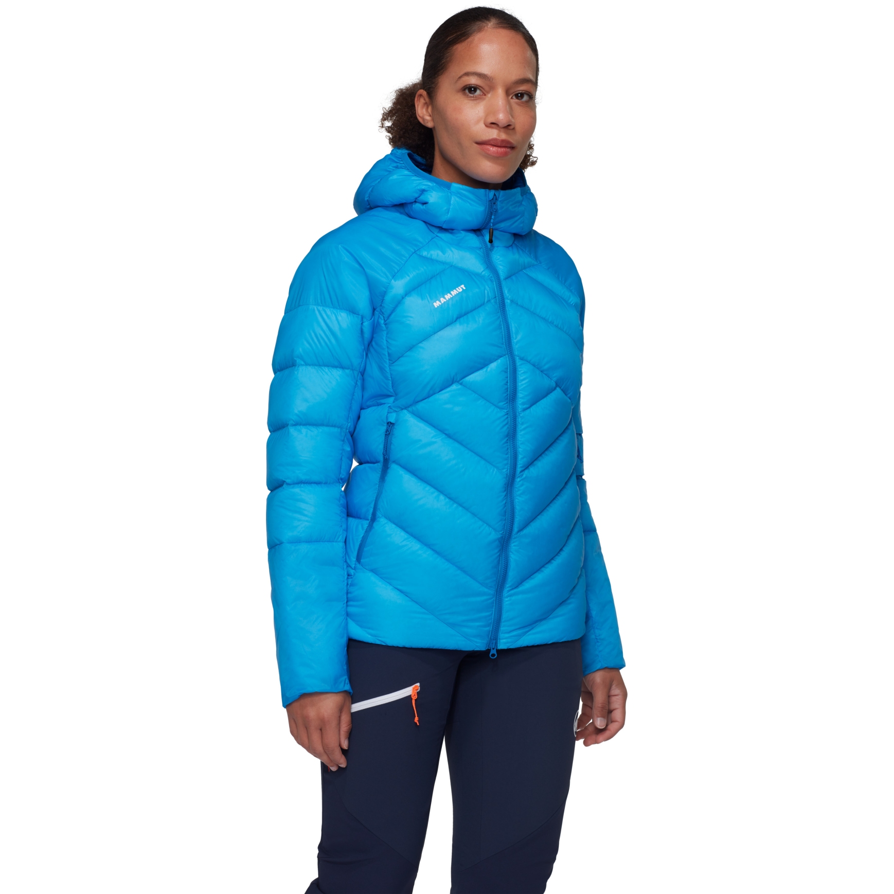 Женская утепленная куртка с капюшоном Mammut Taiss - glacier blue