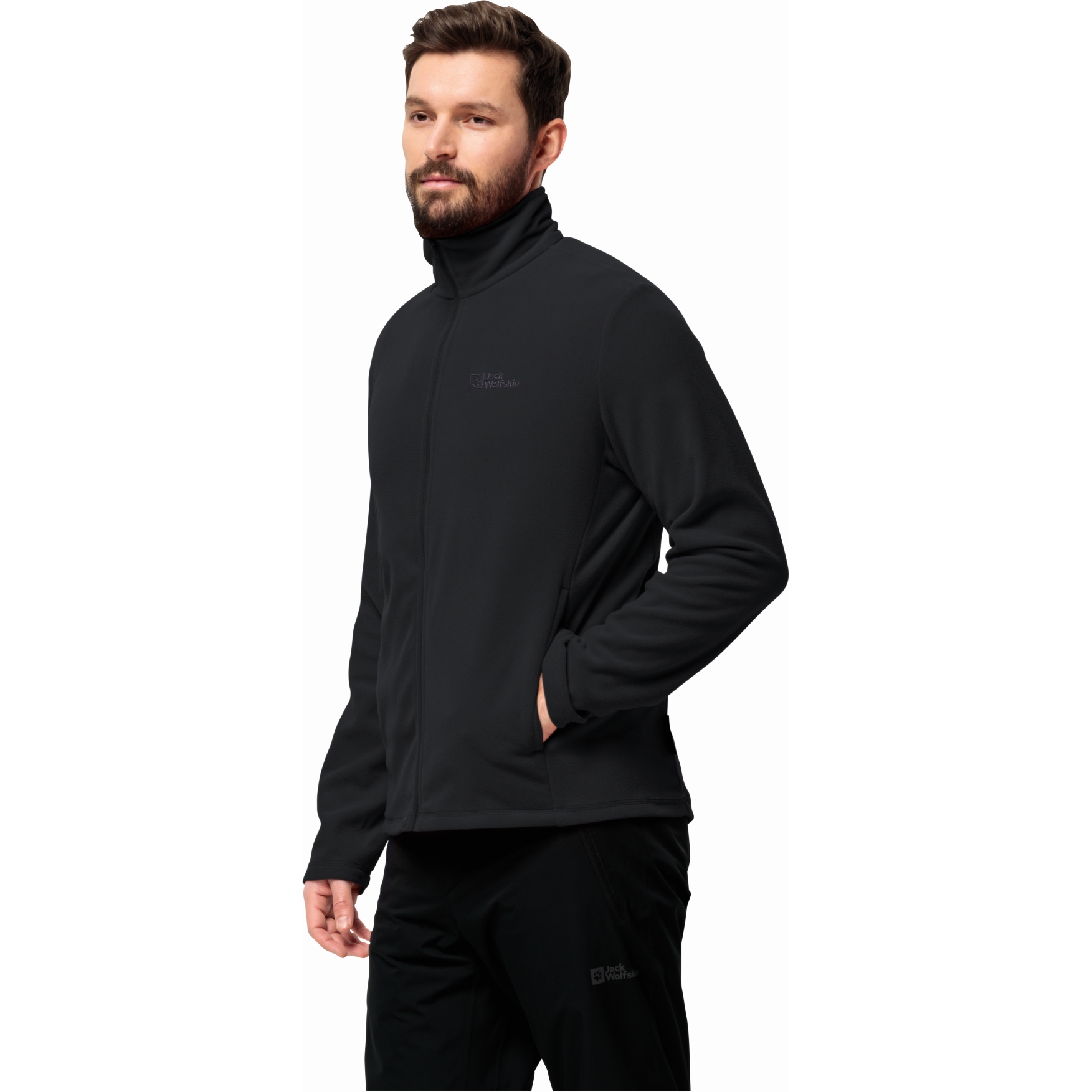 Produktbild von Jack Wolfskin Taunus Fz Fleecejacke Herren - schwarz