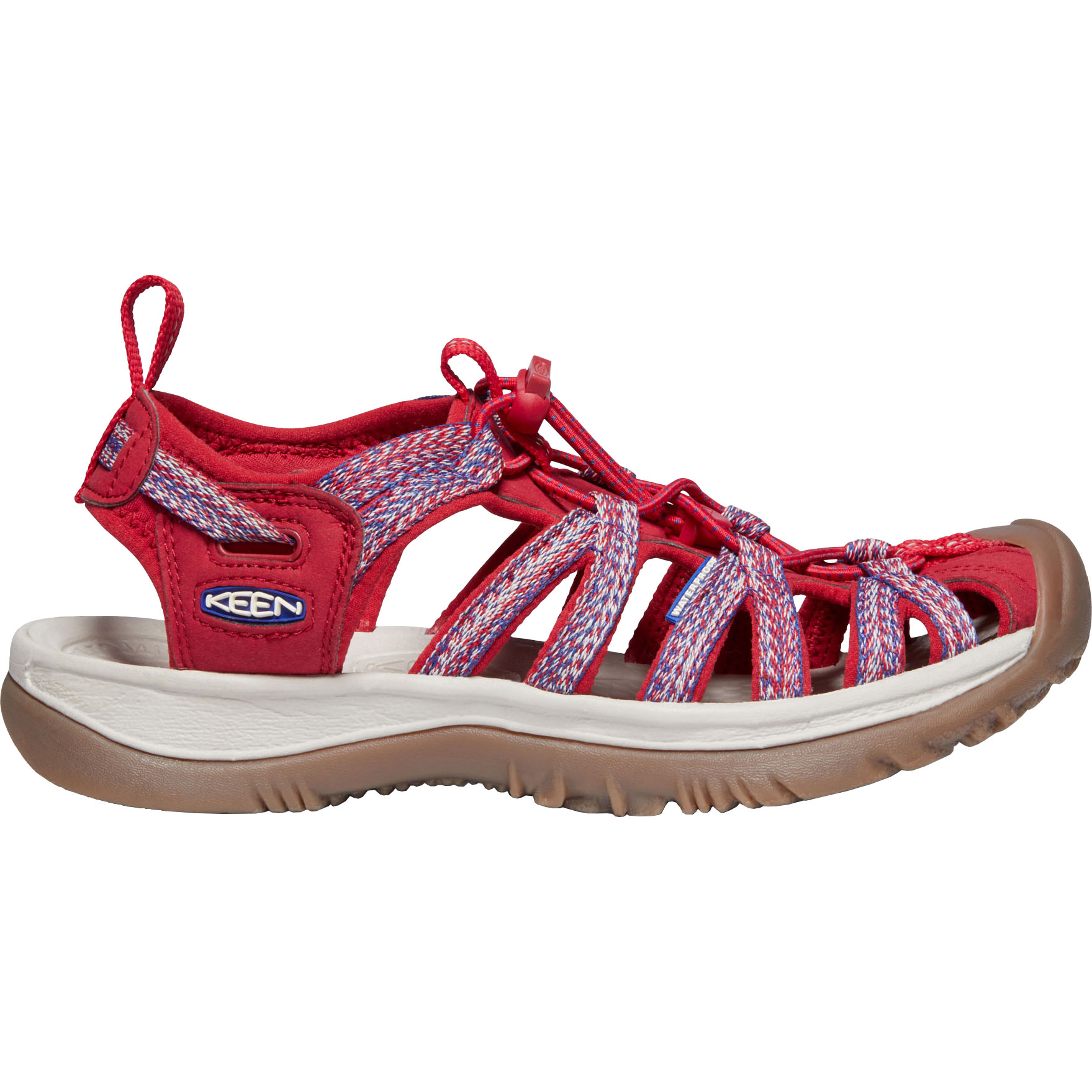 Picture of KEEN Whisper Sandals Women - Tango Red / Blue