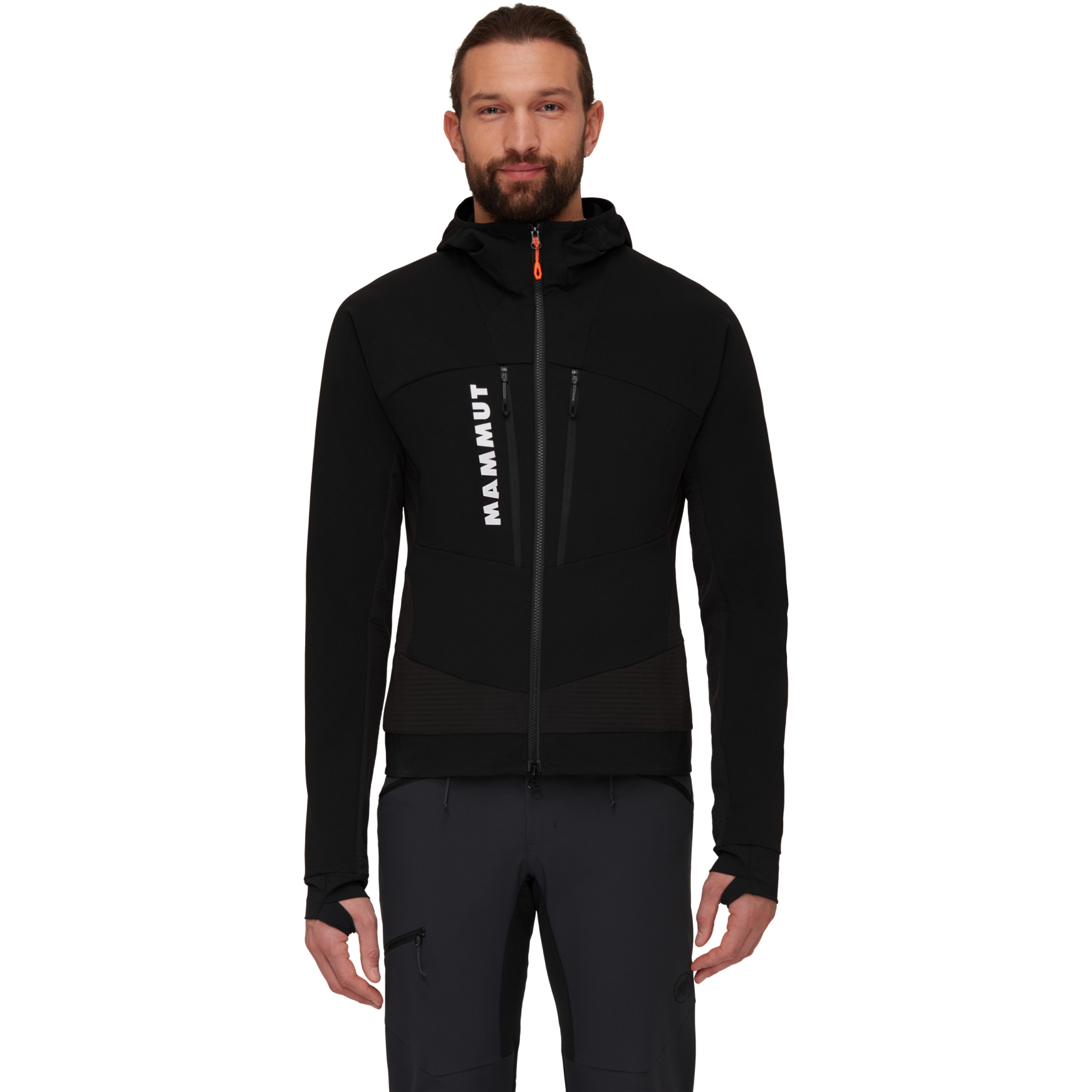 Produktbild von Mammut Aenergy Softshell Hybridjacke mit Kapuze Herren - schwarz